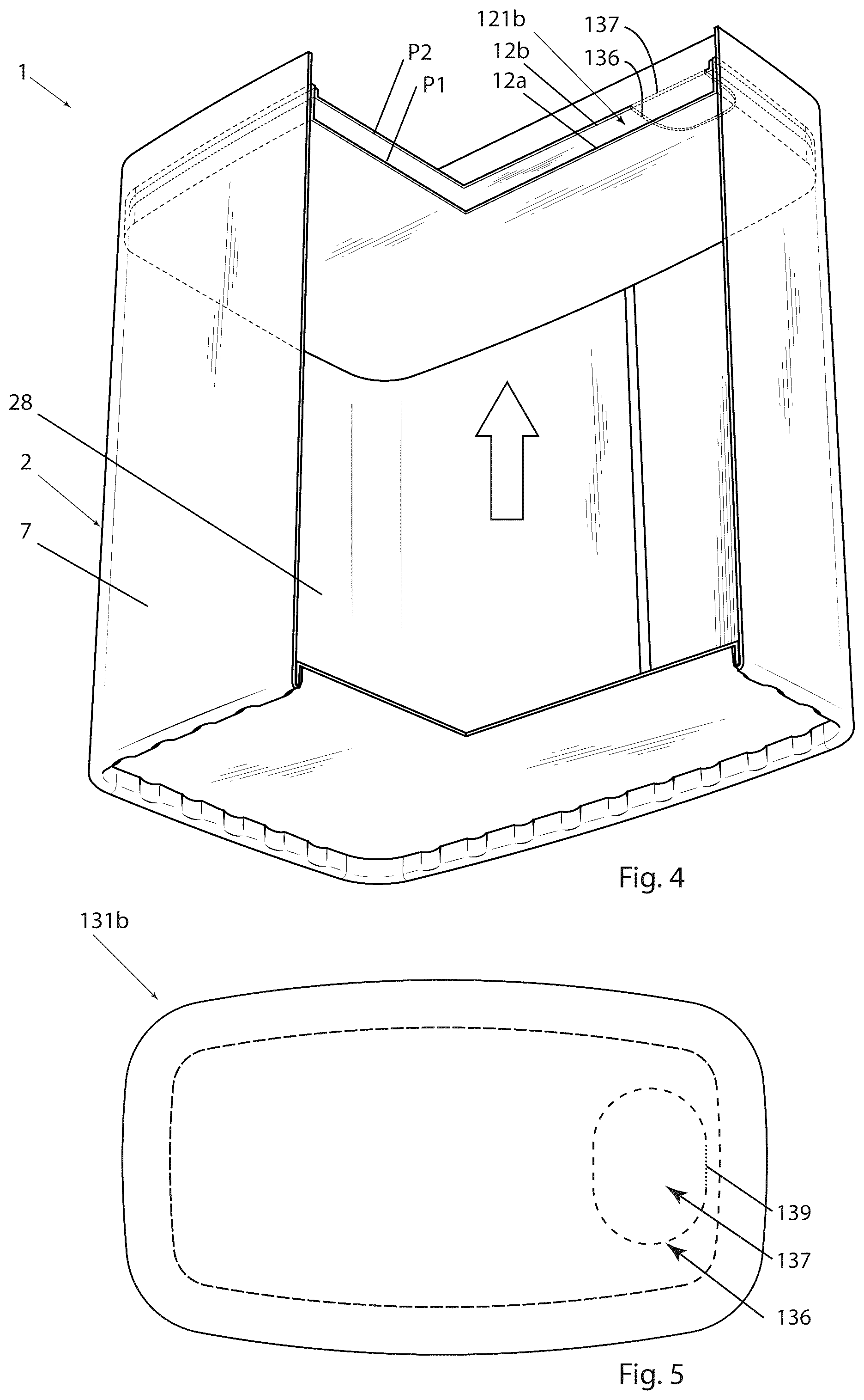 Patent US12479183 Figure 2 – Packaging container and a method of producing such a packaging container