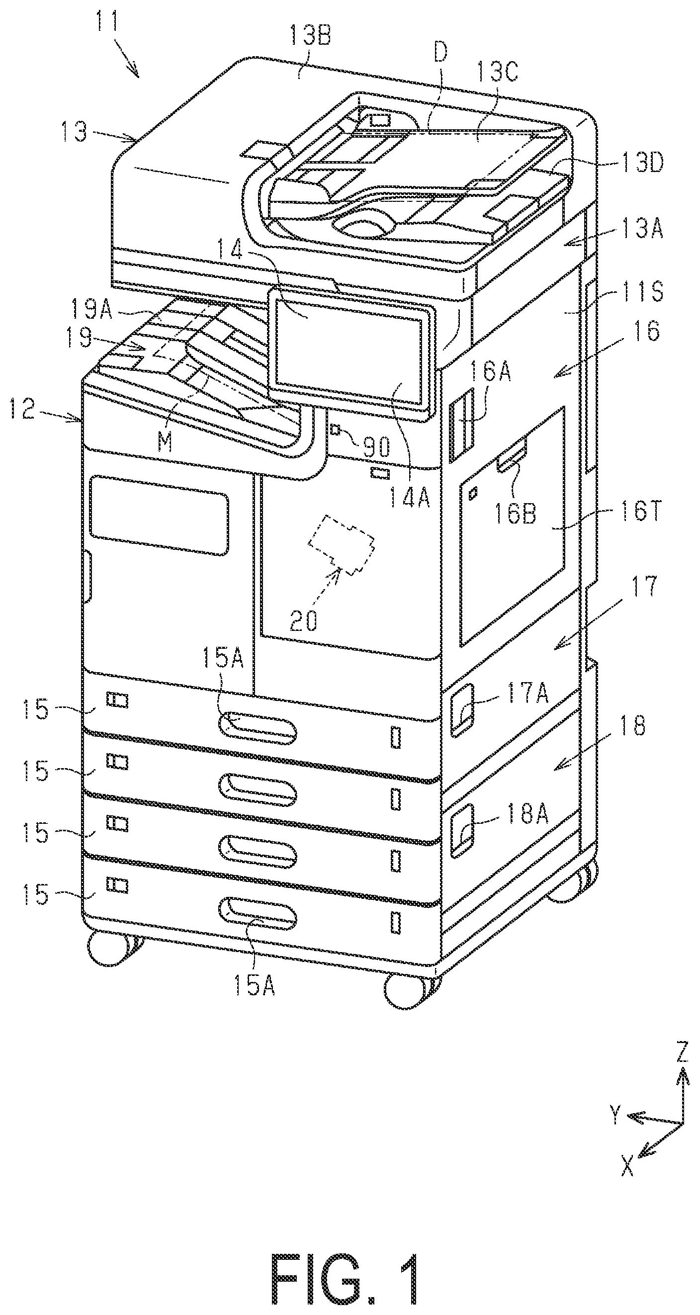Patent US12479219 Figure 1 – Recording device