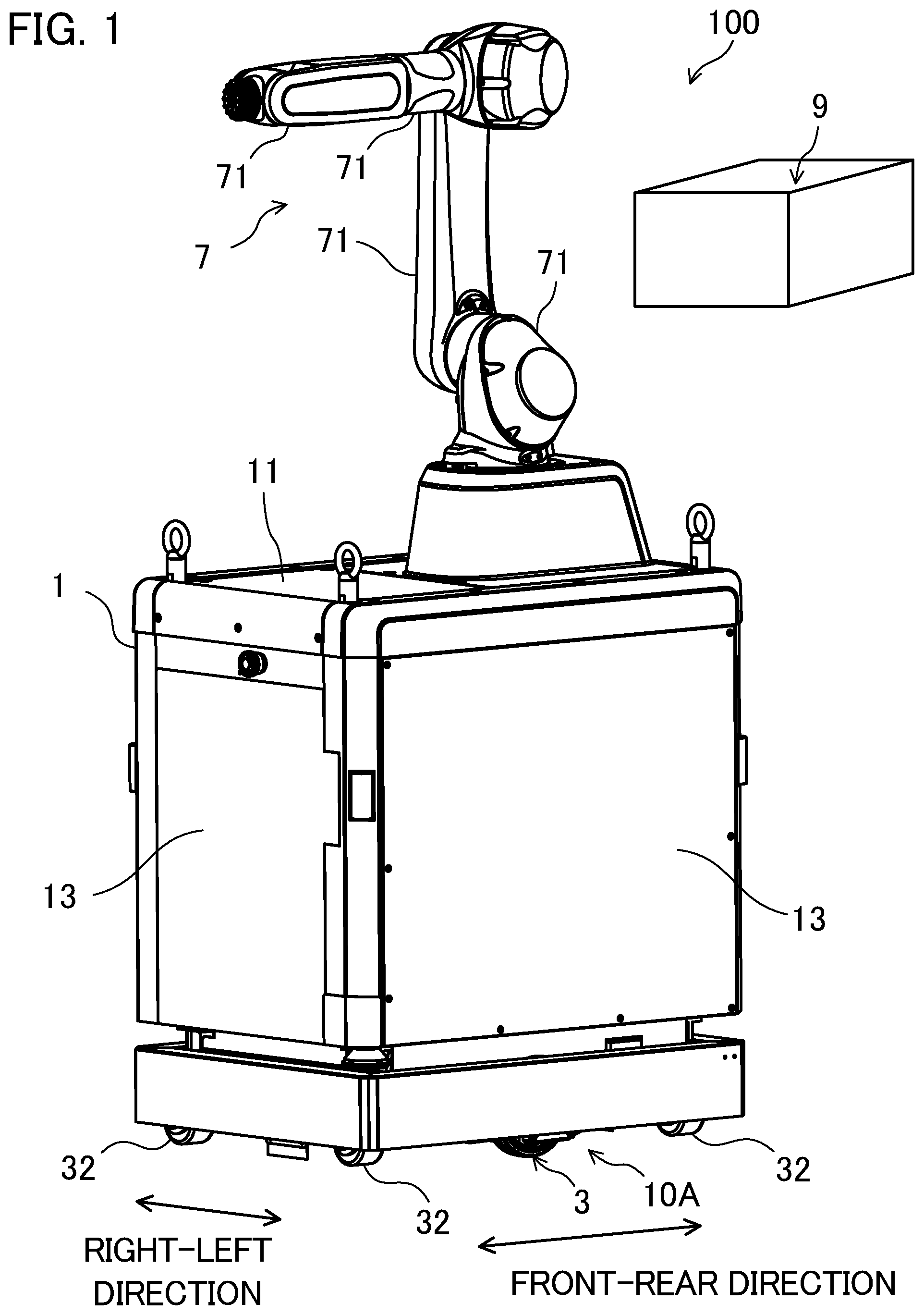 Patent US12479250 Figure 1 – Traveling car