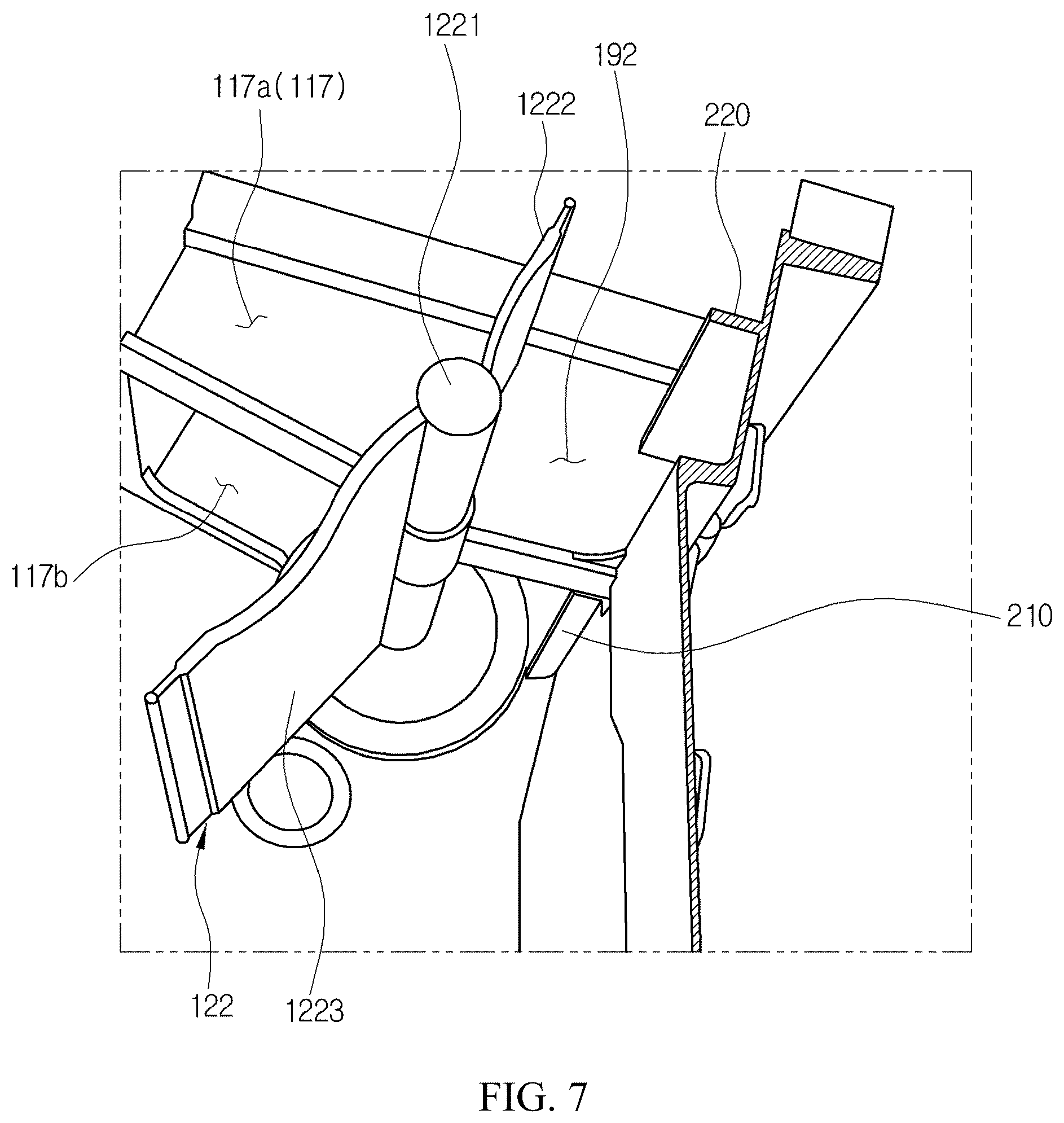 Patent US12479266 Figure 7 – Air conditioner for vehicle