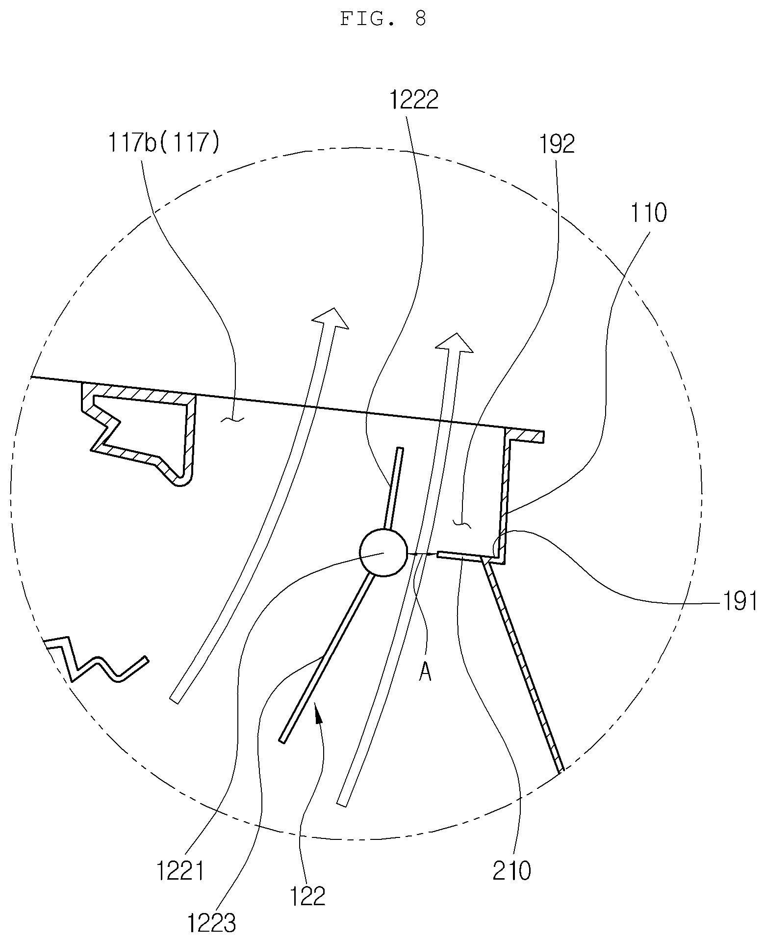 Patent US12479266 Figure 8 – Air conditioner for vehicle