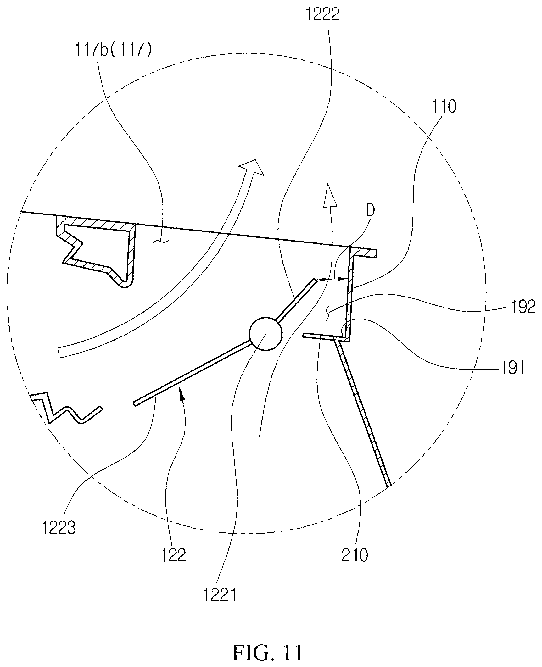 Patent US12479266 Figure 11 – Air conditioner for vehicle