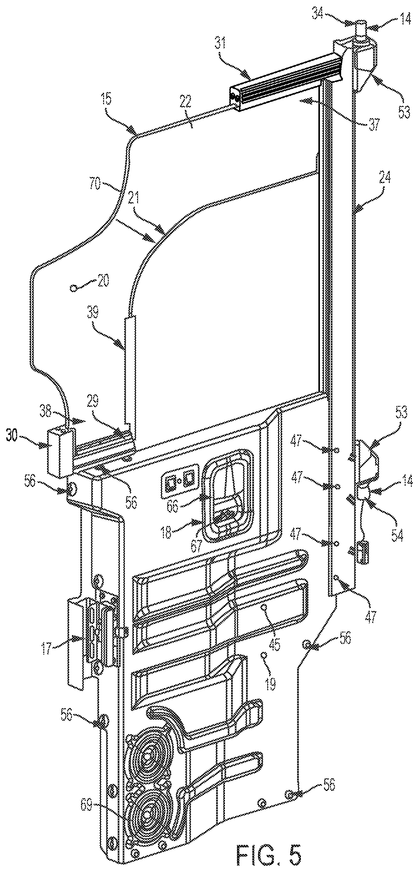 Patent US12479272 Figure 5 – Enclosure for a vehicle system