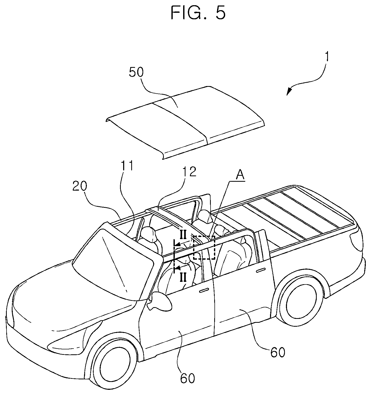 Patent US12479279 Figure 5 – Roof side rail for vehicles