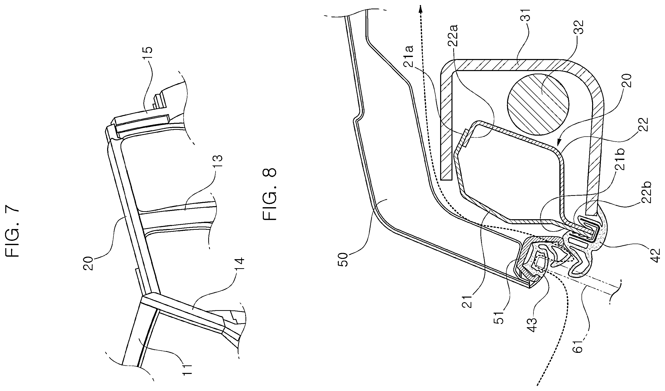 Patent US12479279 Figure 7 – Roof side rail for vehicles