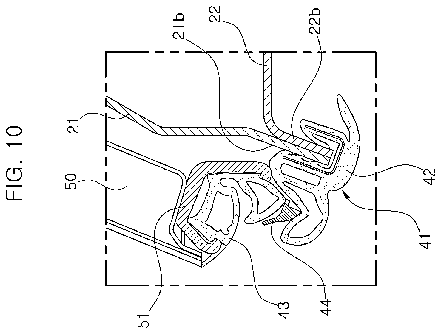 Patent US12479279 Figure 9 – Roof side rail for vehicles