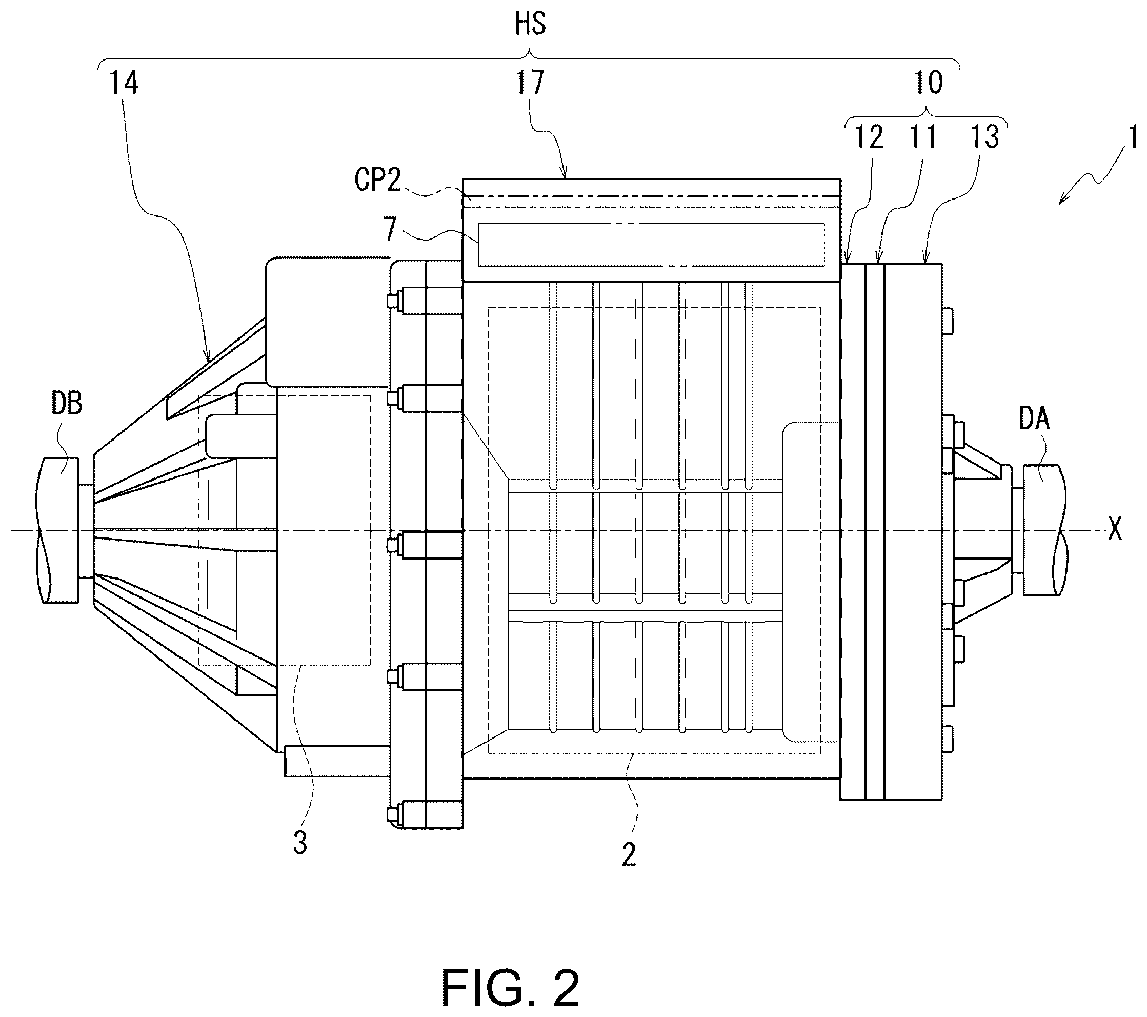 Patent US12479287 Figure 2 – Motor case combination unit