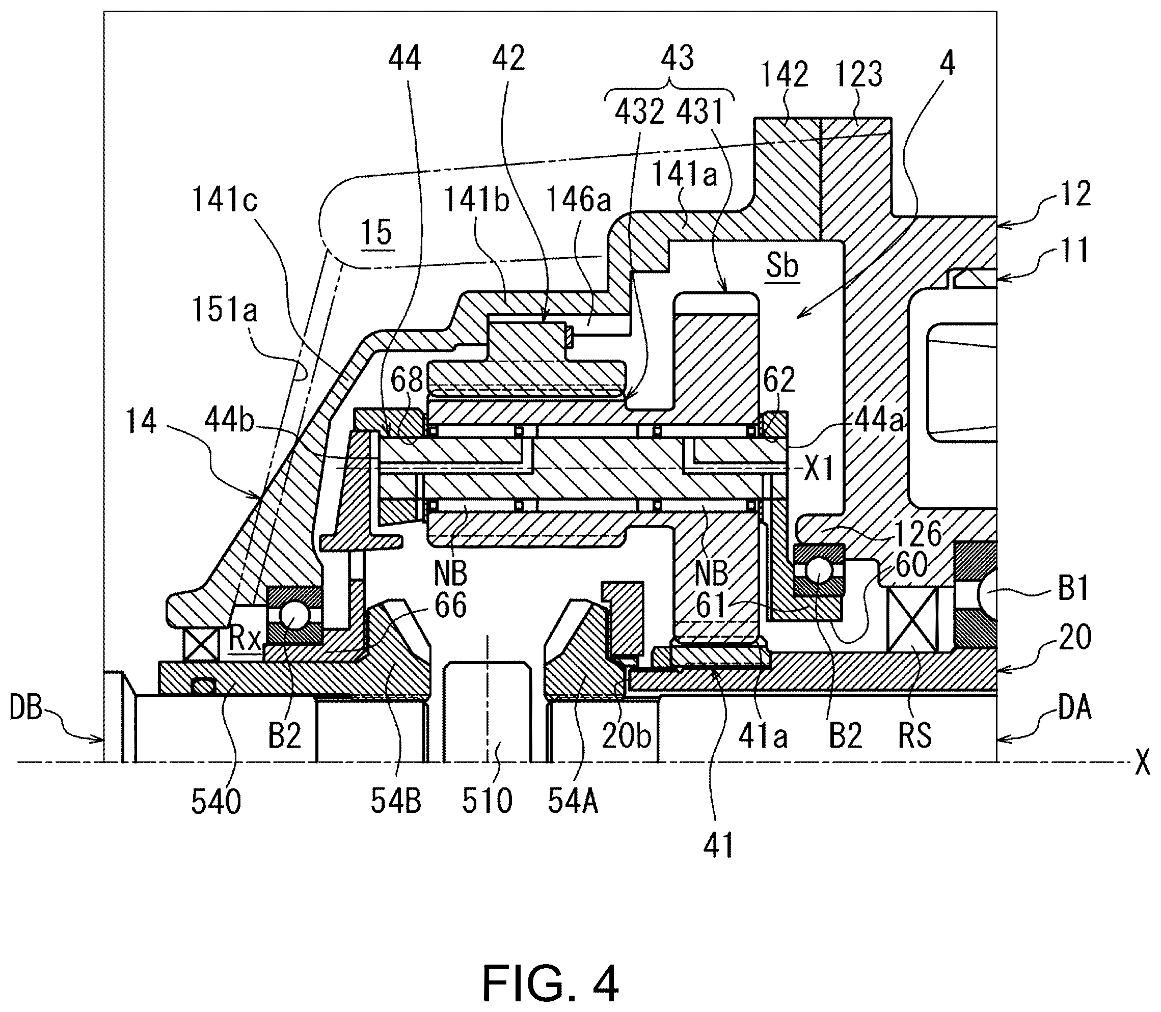 Patent US12479287 Figure 4 – Motor case combination unit