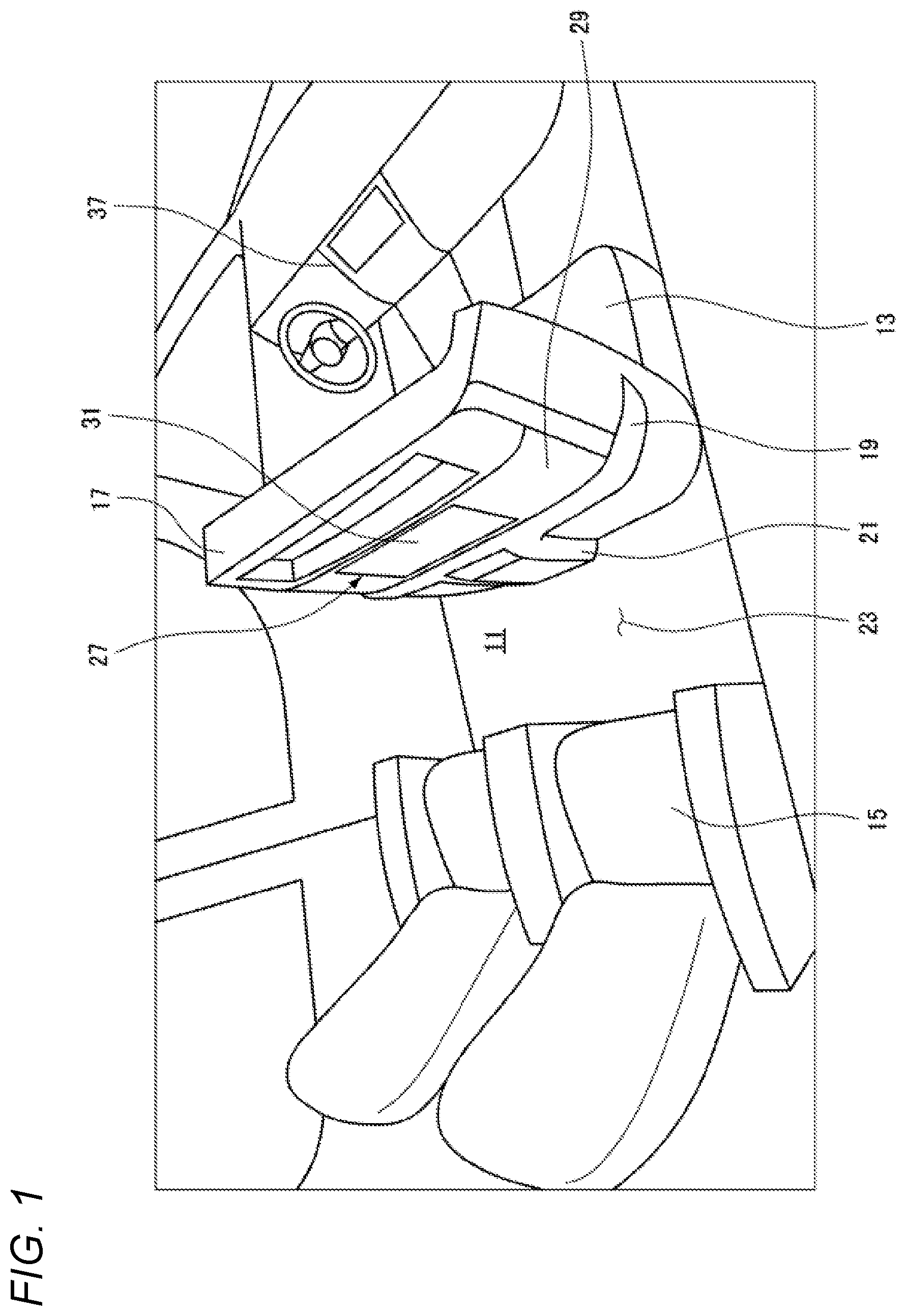 Patent US12479298 Figure 1 – In-vehicle display device