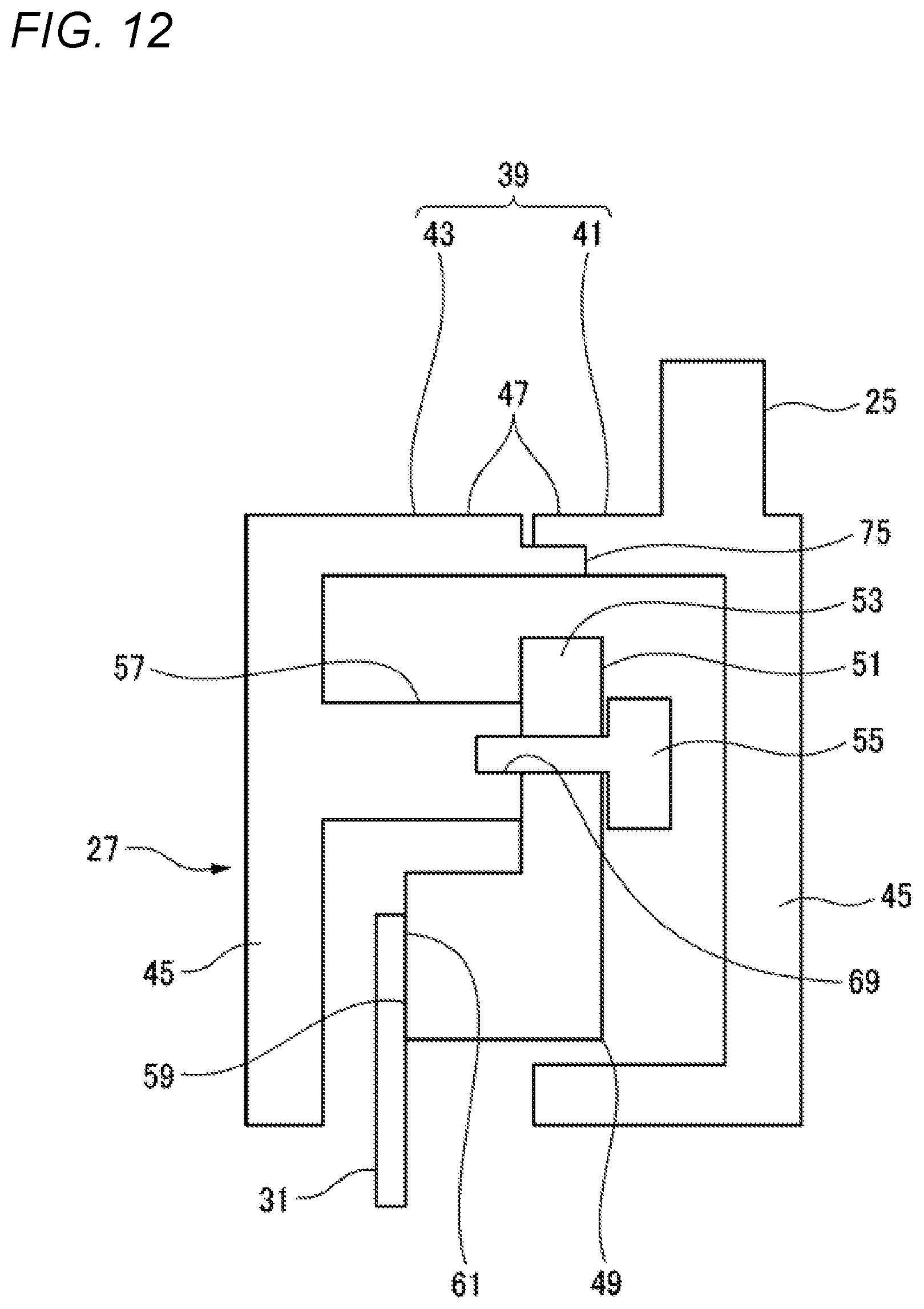 Patent US12479298 Figure 12 – In-vehicle display device