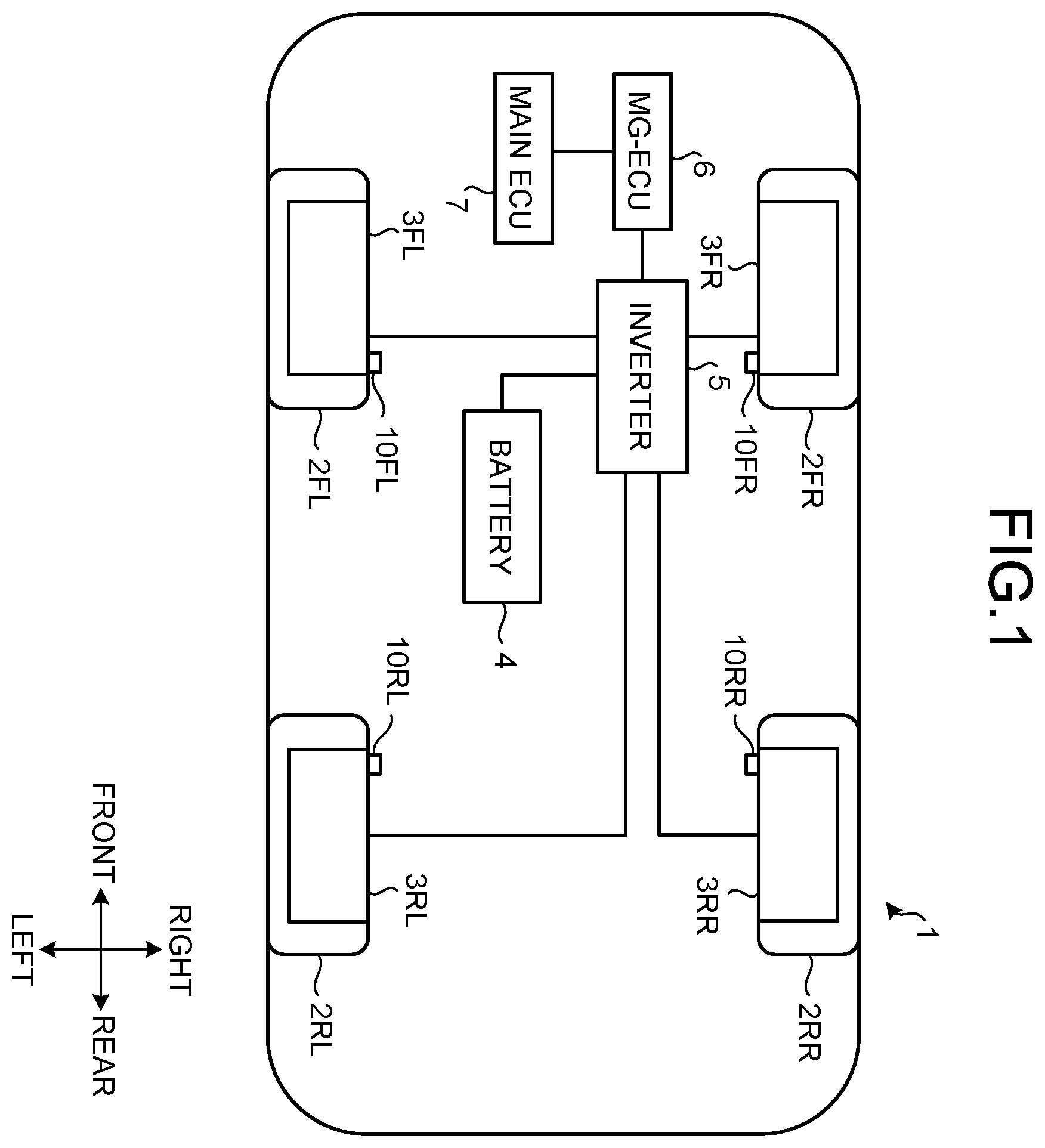 Patent US12479314 Figure 1 – Vehicle