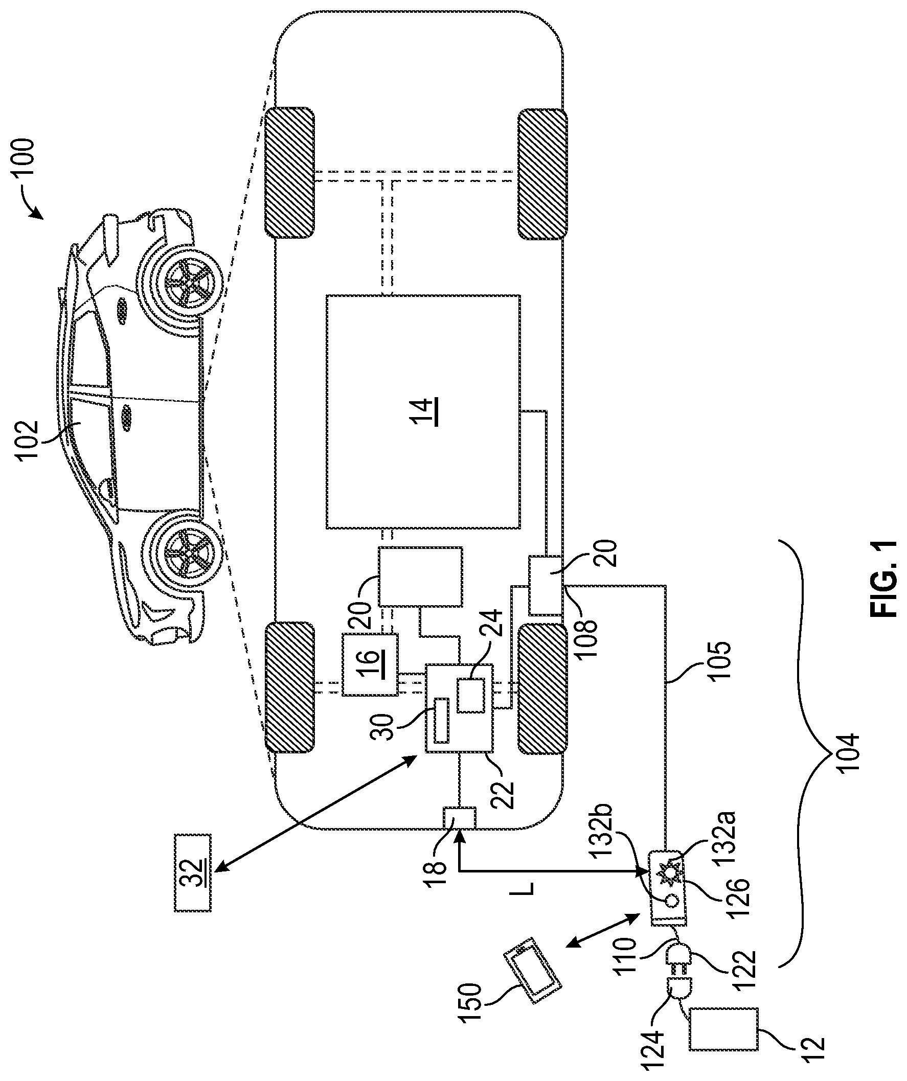 Patent US12479321 Figure 1 – Electric vehicle cordset fault status human-machine interface