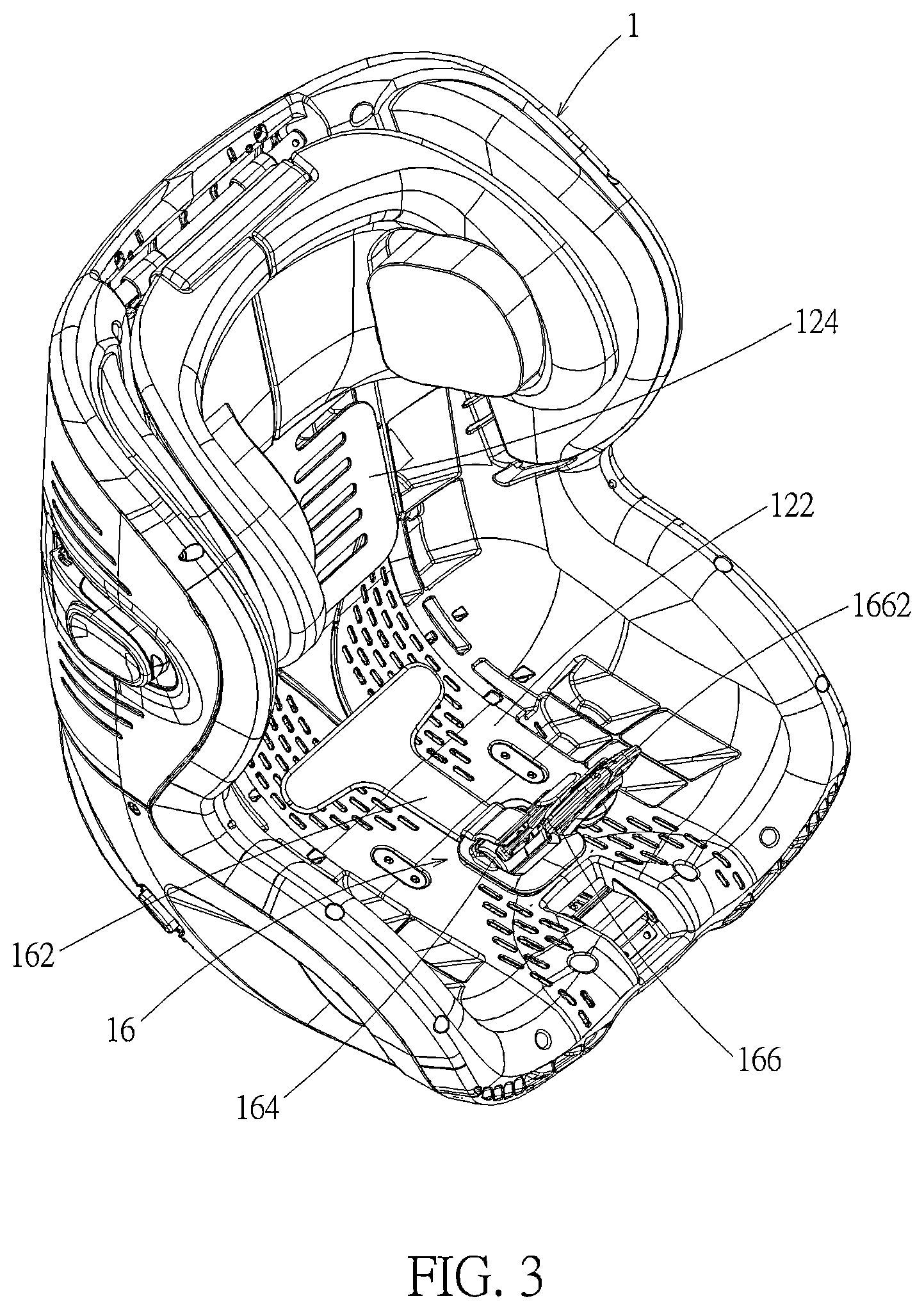Patent US12479339 Figure 3 – Alert system for safety seat and safety seat
