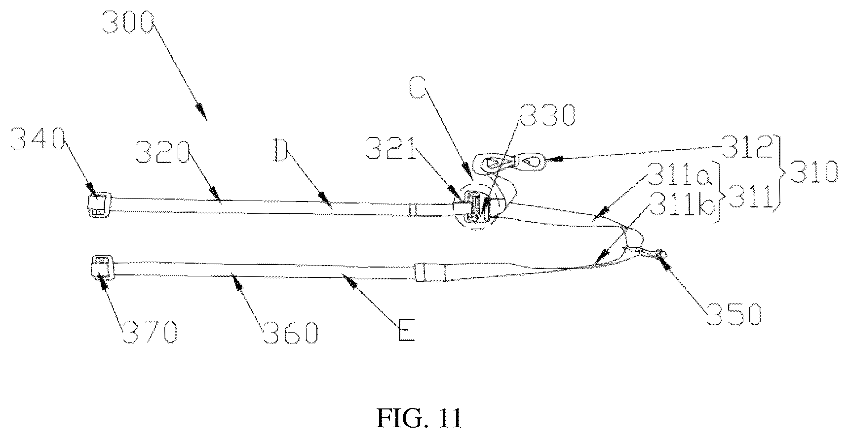 Patent US12479340 Figure 11 – Child safety seat