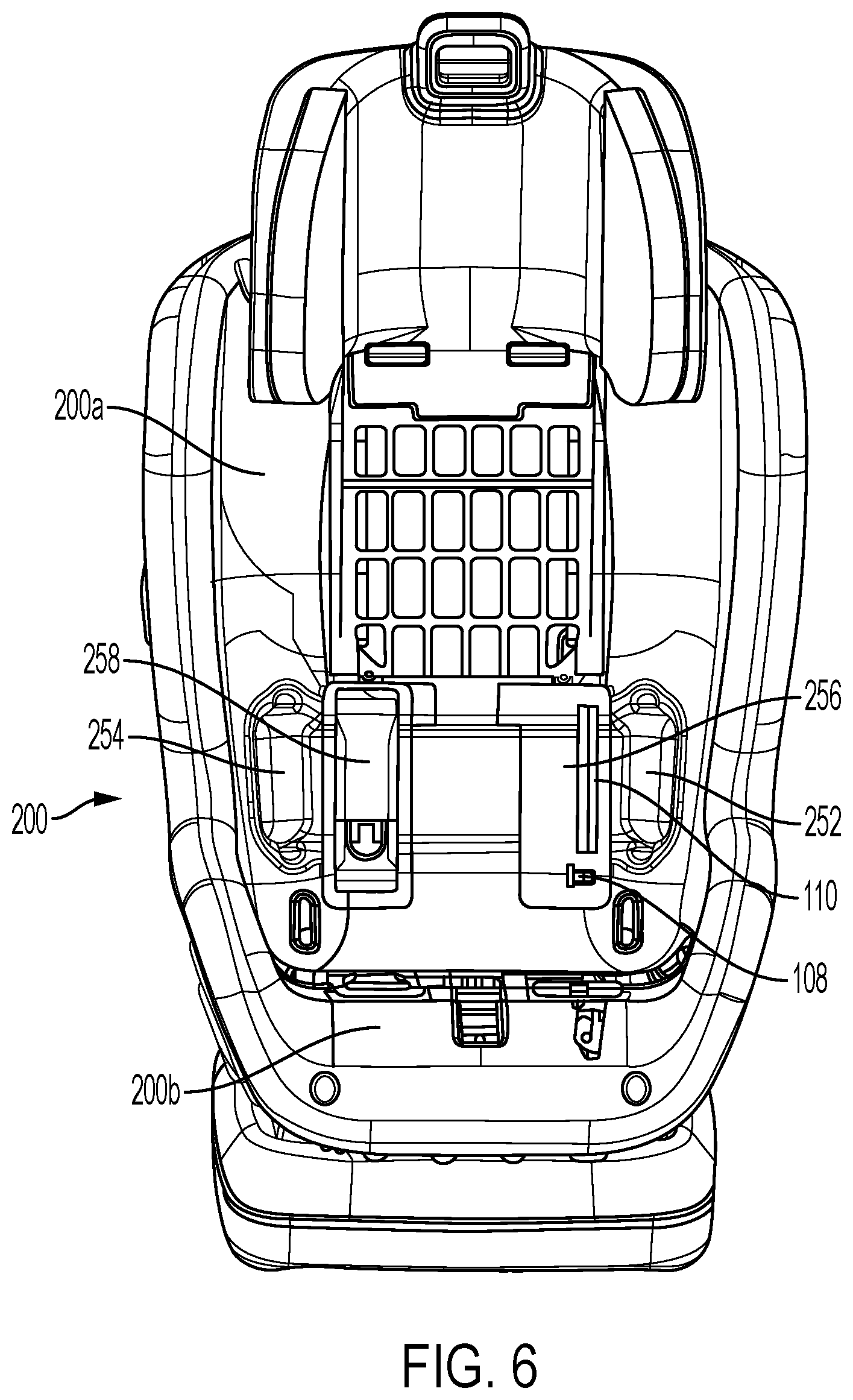 Patent US12479341 Figure 8 – Car seat belt tension indicator
