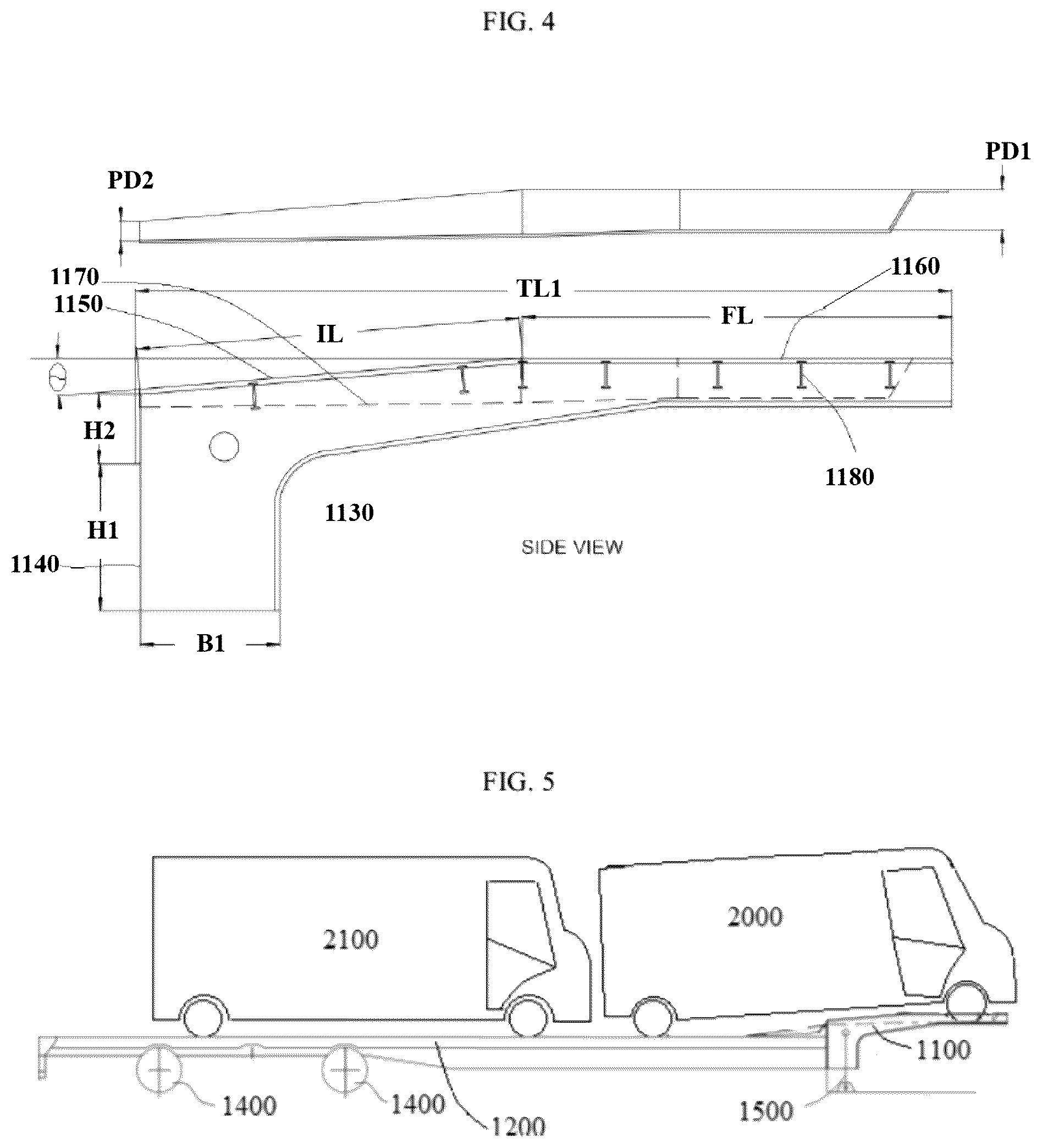 Patent US12479349 Figure 3 – Multideck trailer