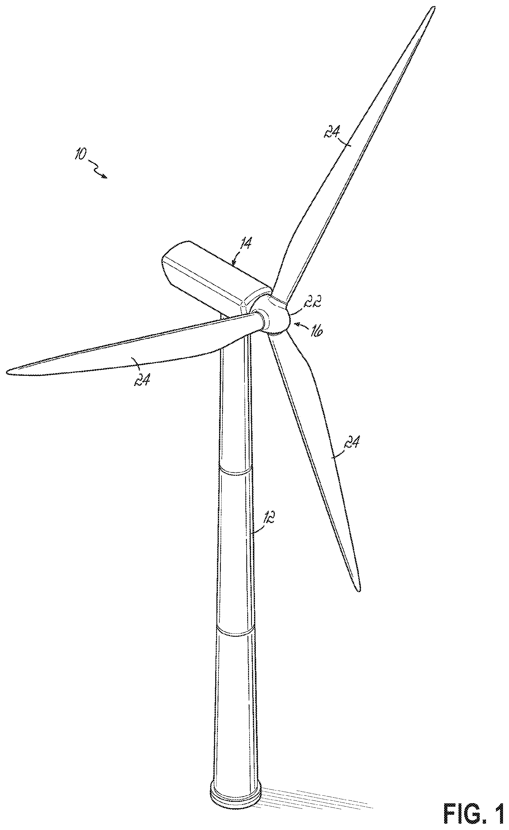 Patent US12479351 Figure 1 – Apparatuses, systems and methods for the transportation of wind turbine blades on roadways
