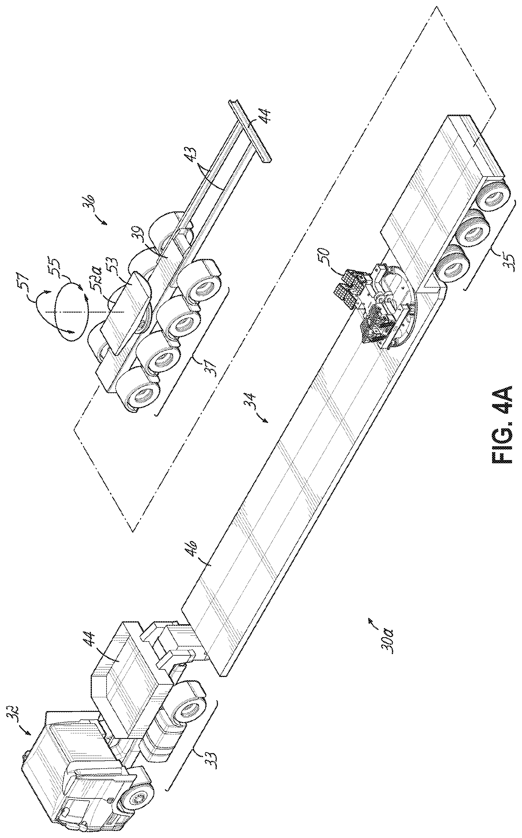 Patent US12479351 Figure 6 – Apparatuses, systems and methods for the transportation of wind turbine blades on roadways