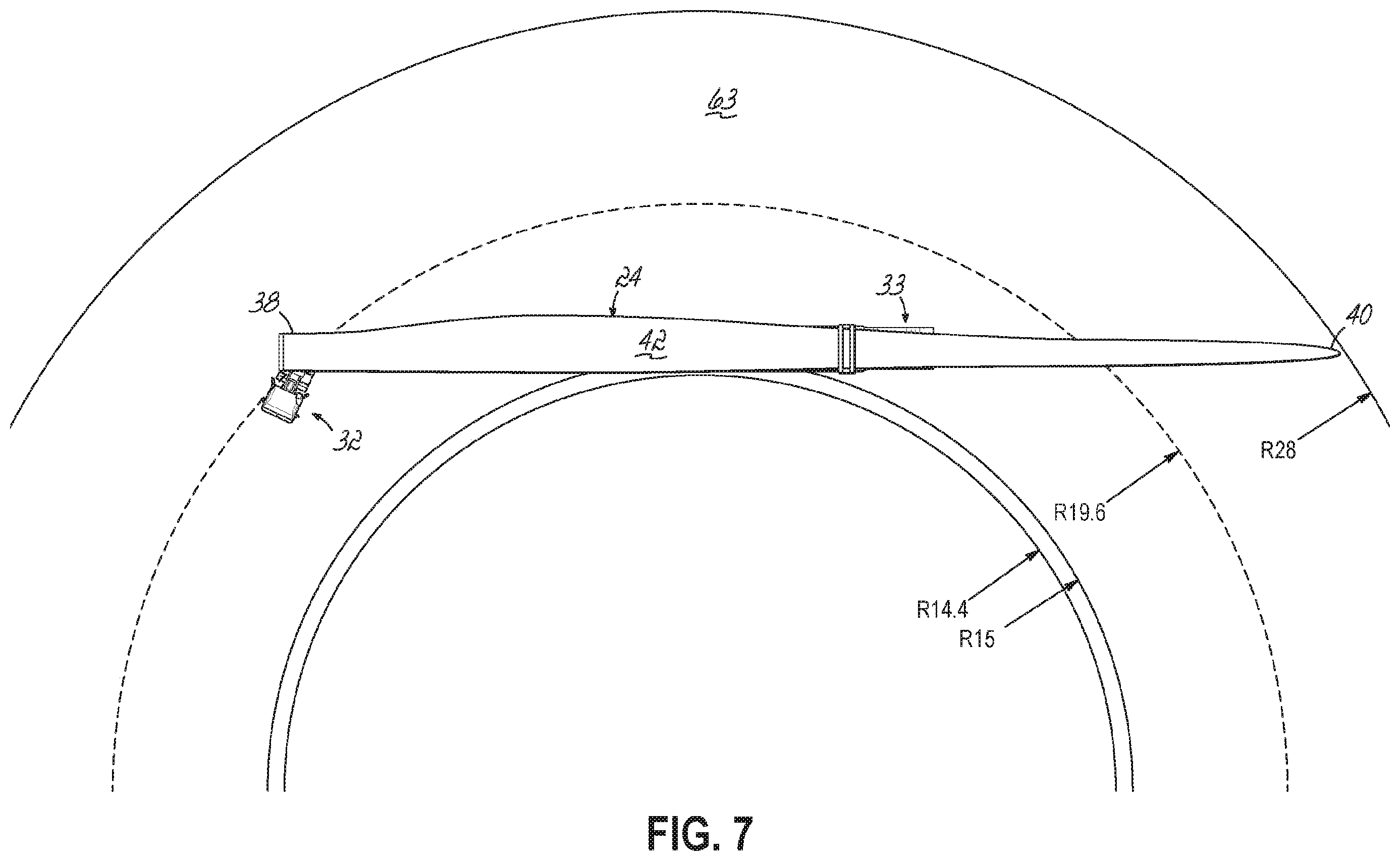 Patent US12479351 Figure 10 – Apparatuses, systems and methods for the transportation of wind turbine blades on roadways