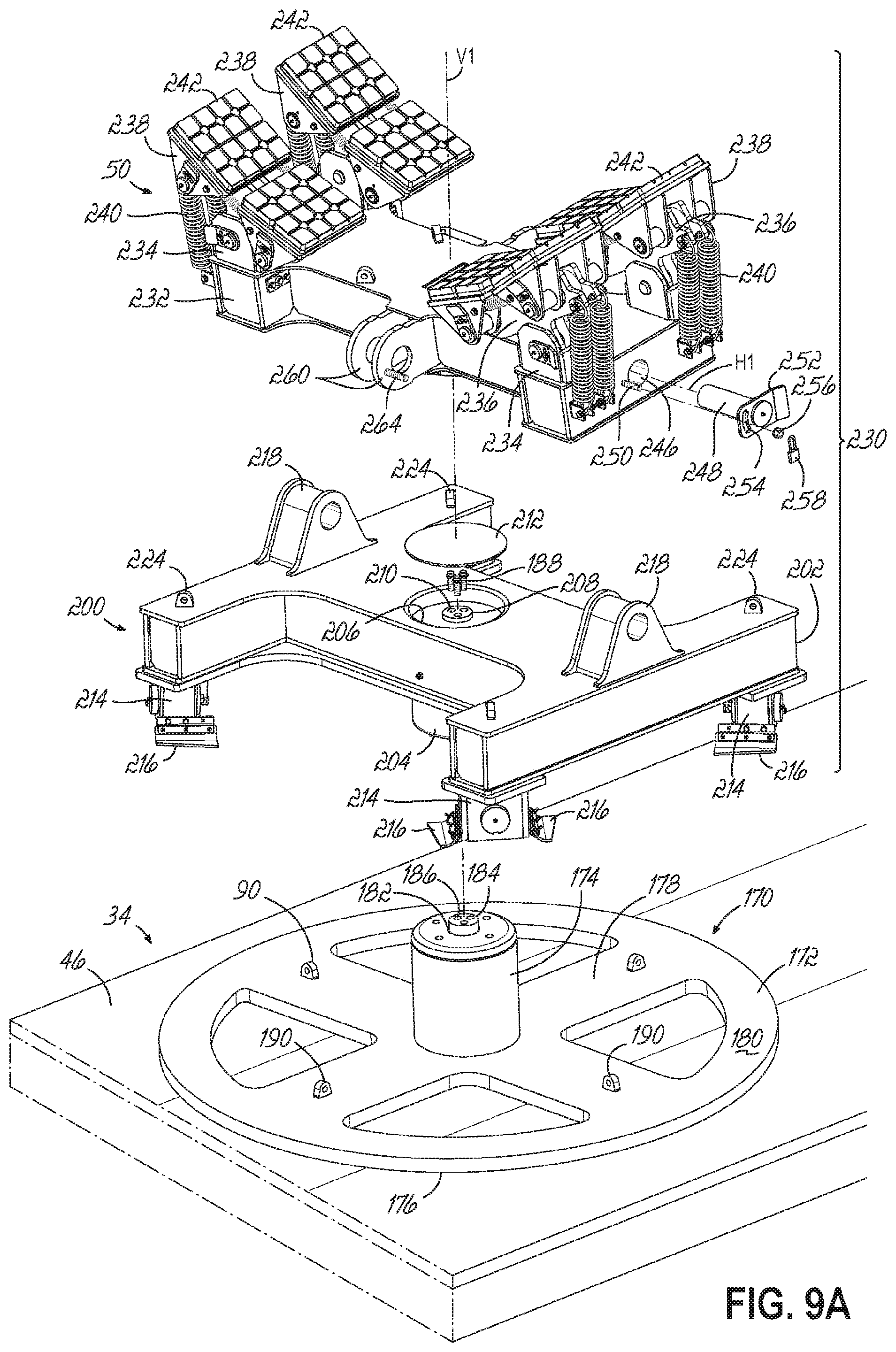 Patent US12479351 Figure 13 – Apparatuses, systems and methods for the transportation of wind turbine blades on roadways