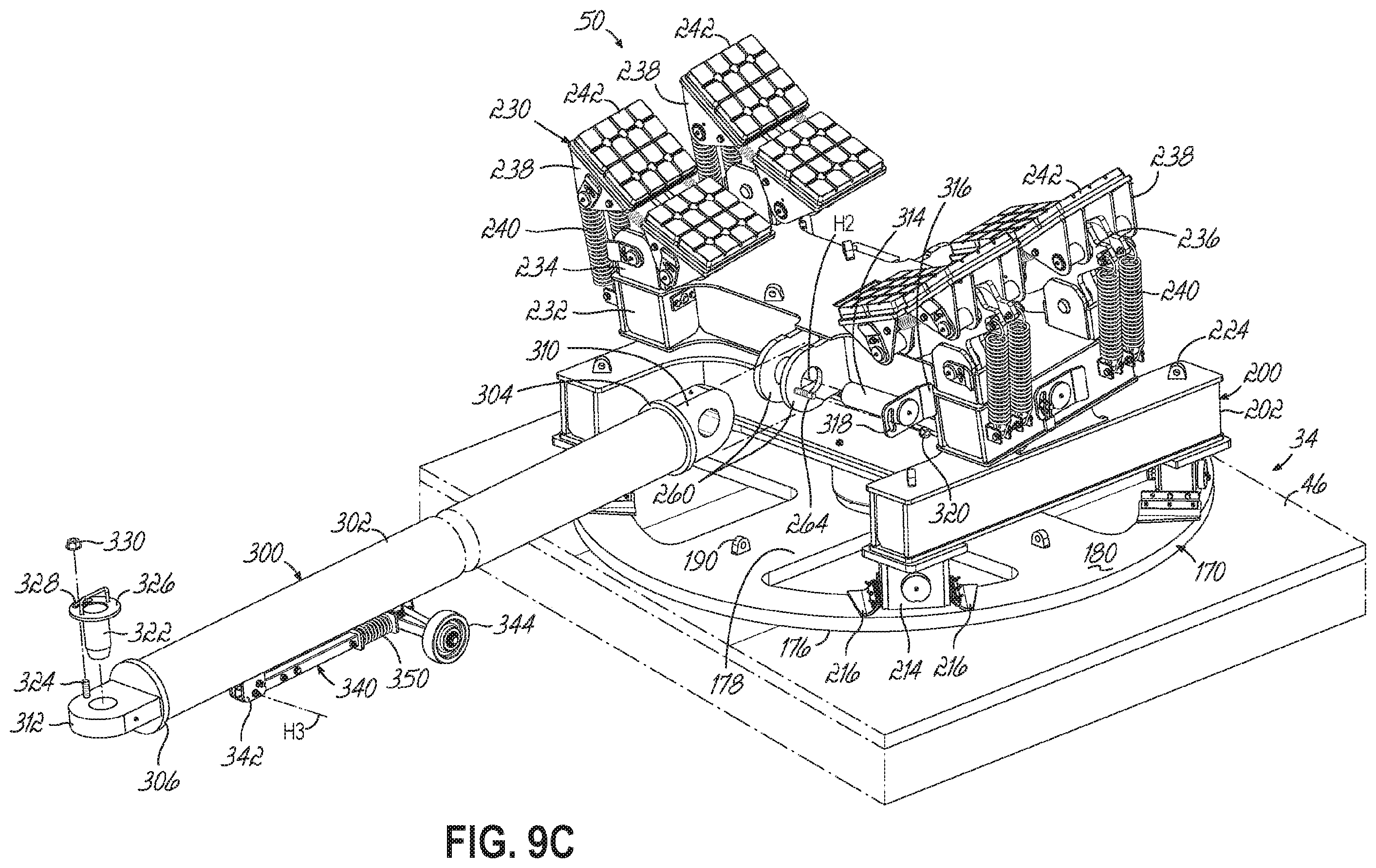 Patent US12479351 Figure 15 – Apparatuses, systems and methods for the transportation of wind turbine blades on roadways