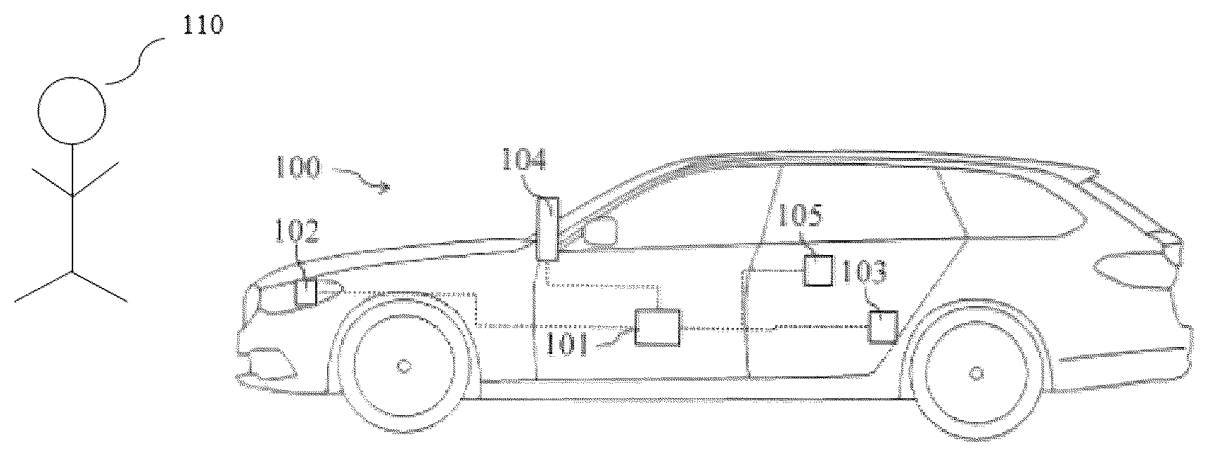 Patent US12479360 — Adaptive acoustic vehicle warning system — Figure 1