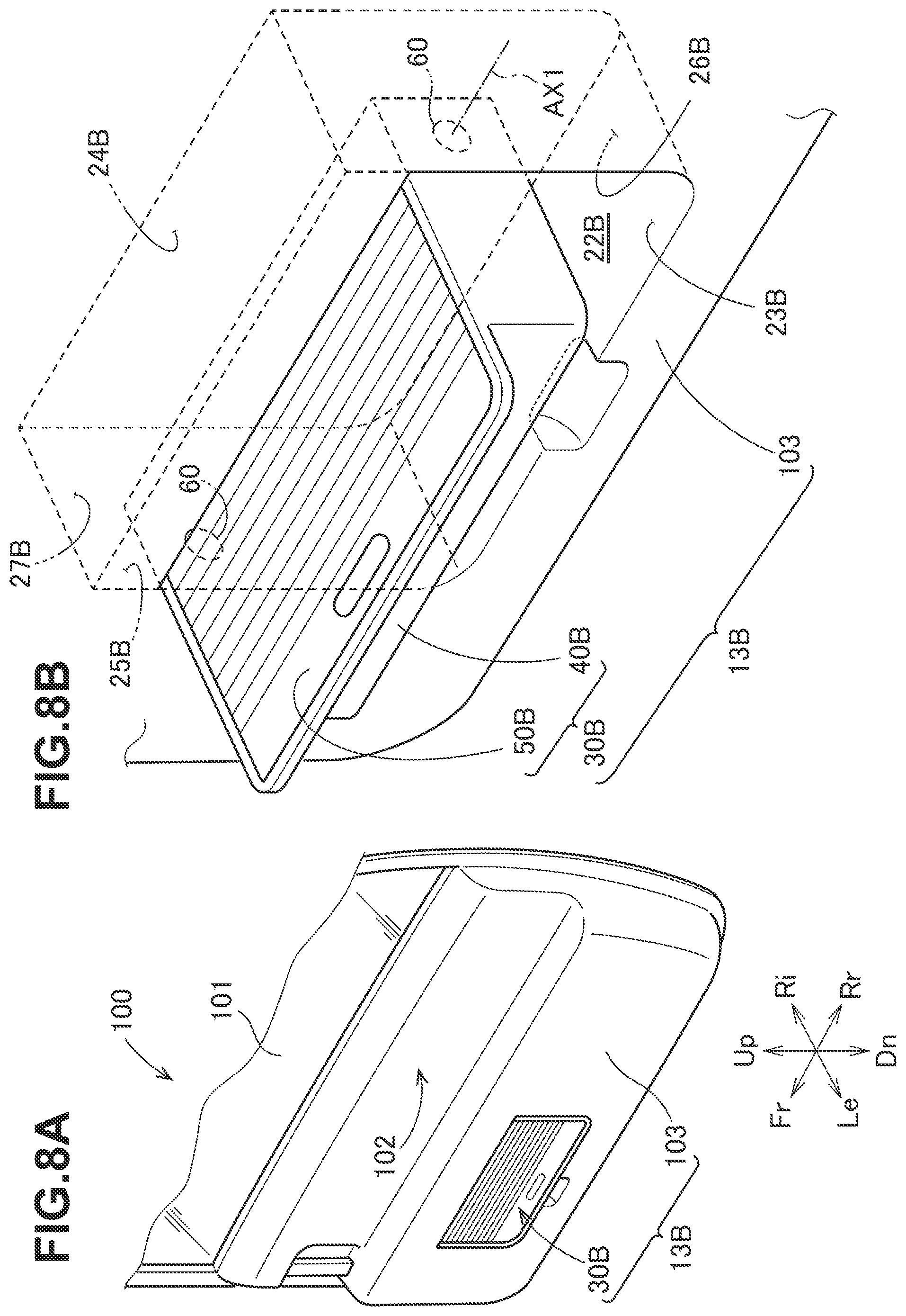 Patent US12479368 Figure 8 – Storage device for vehicle