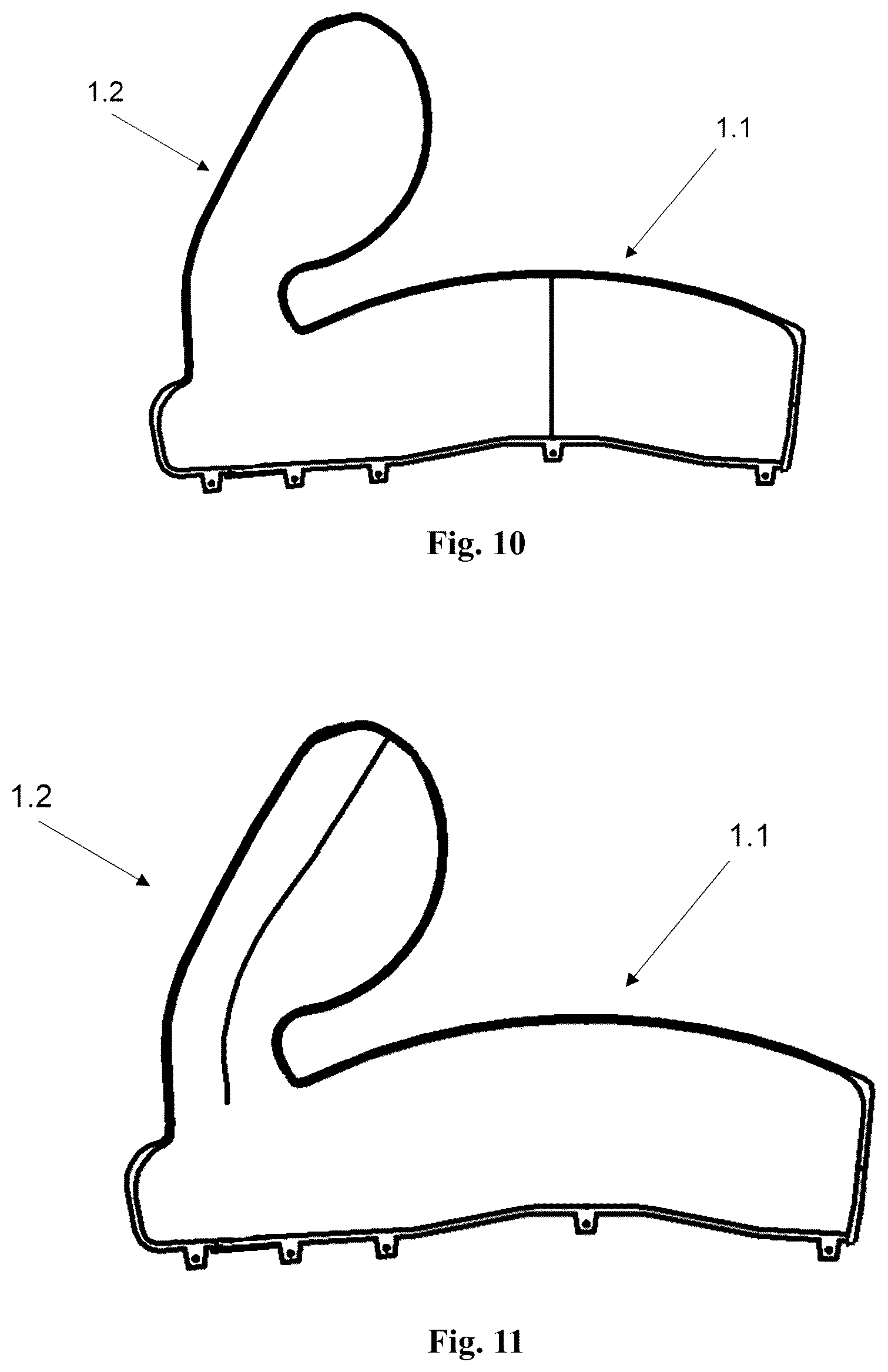 Patent US12479390 Figure 5 – Safety airbag device, vehicle seat and vehicle