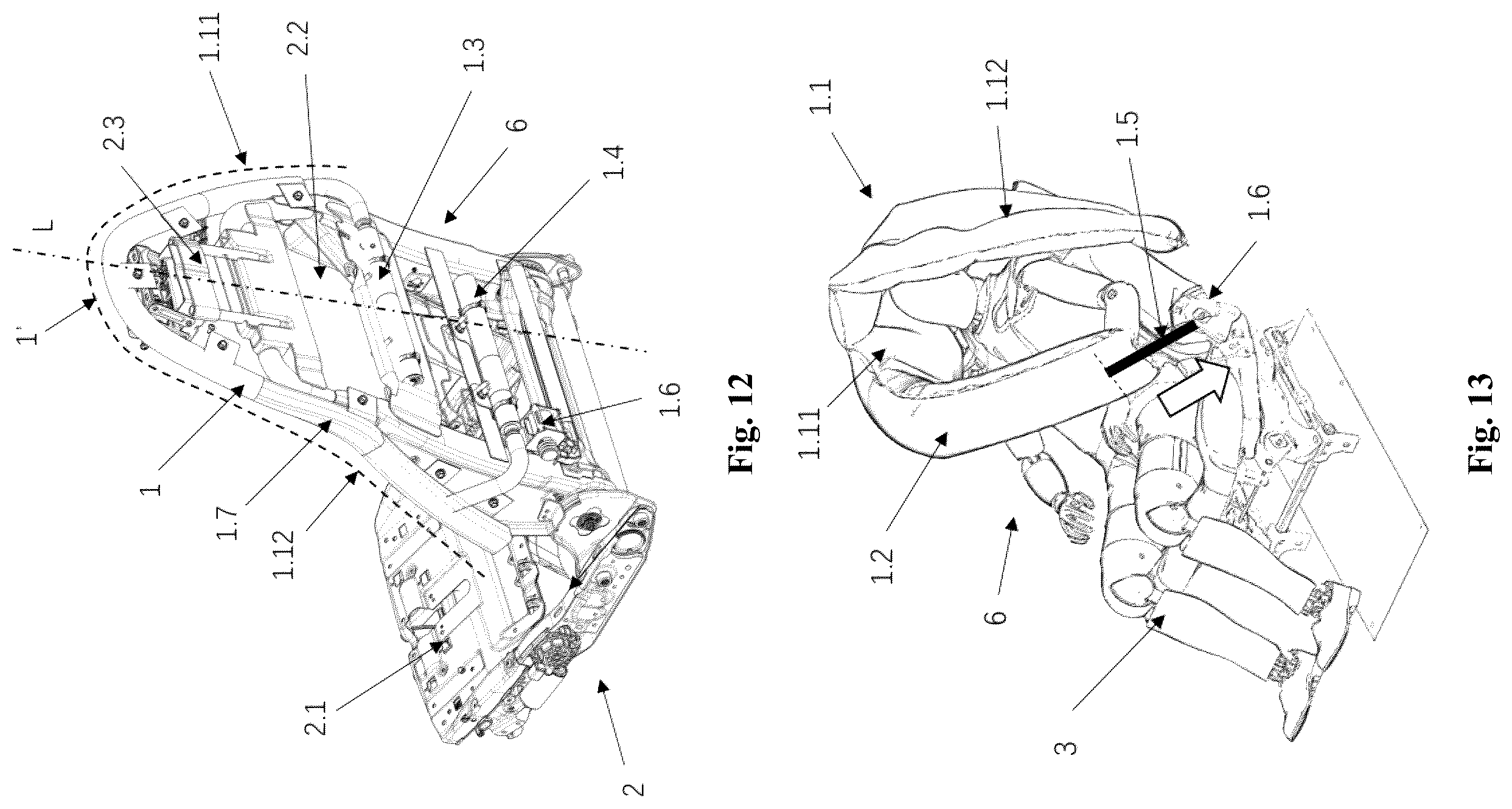Patent US12479390 Figure 6 – Safety airbag device, vehicle seat and vehicle