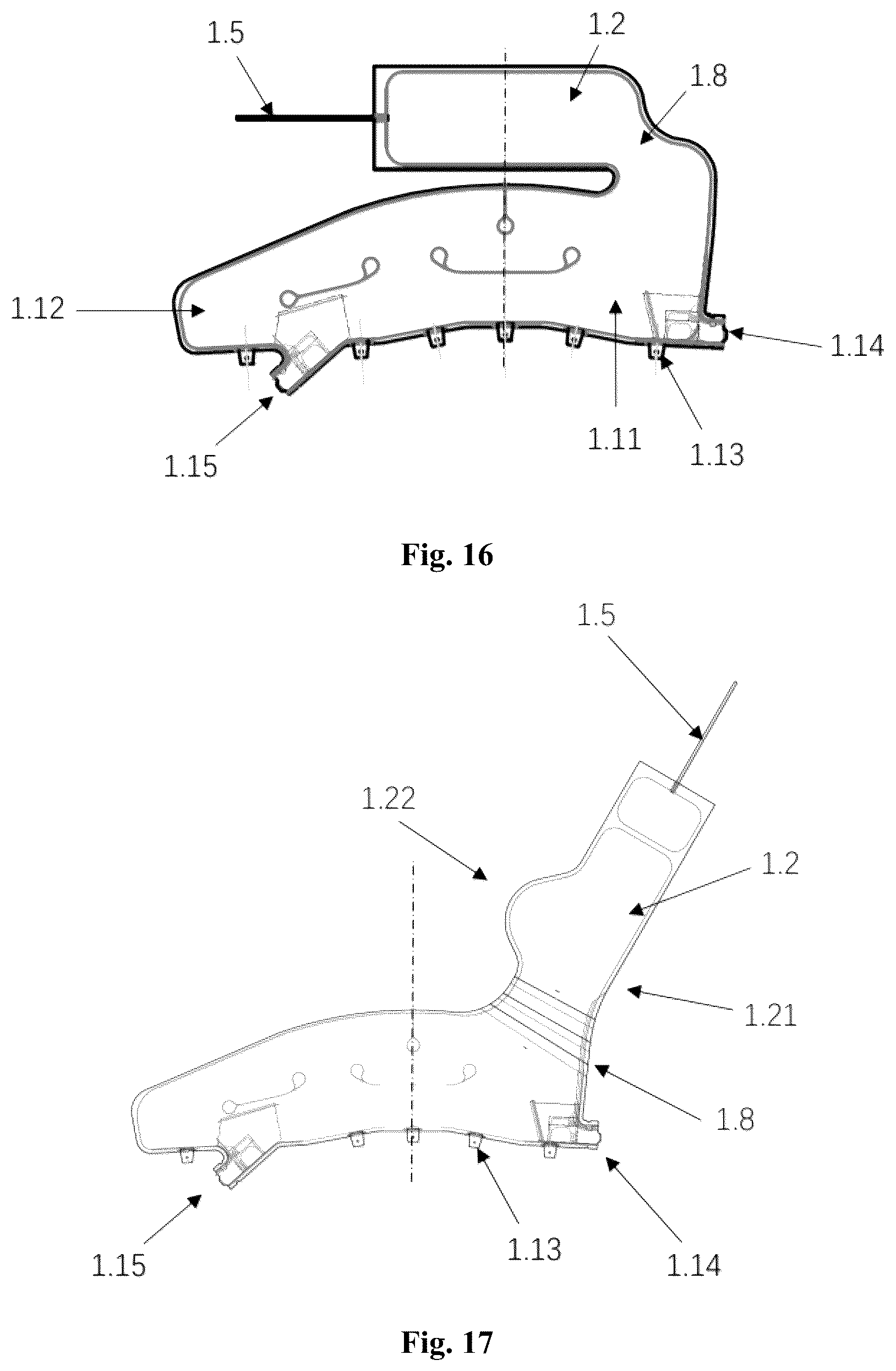 Patent US12479390 Figure 8 – Safety airbag device, vehicle seat and vehicle