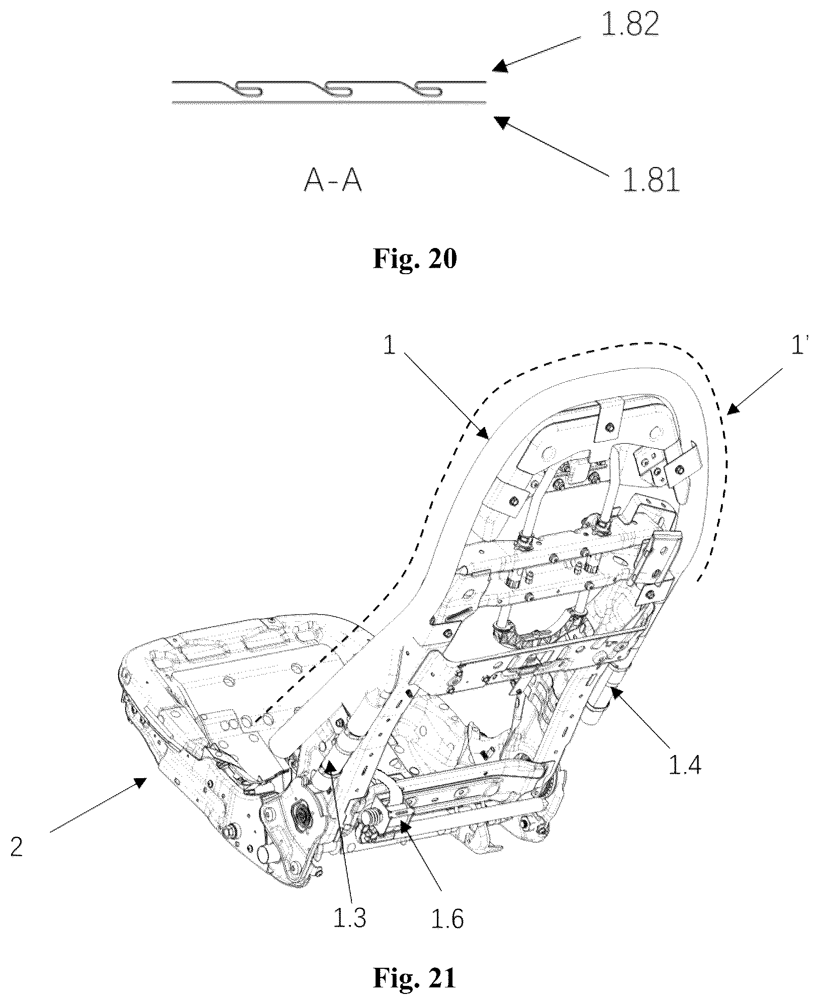 Patent US12479390 Figure 10 – Safety airbag device, vehicle seat and vehicle