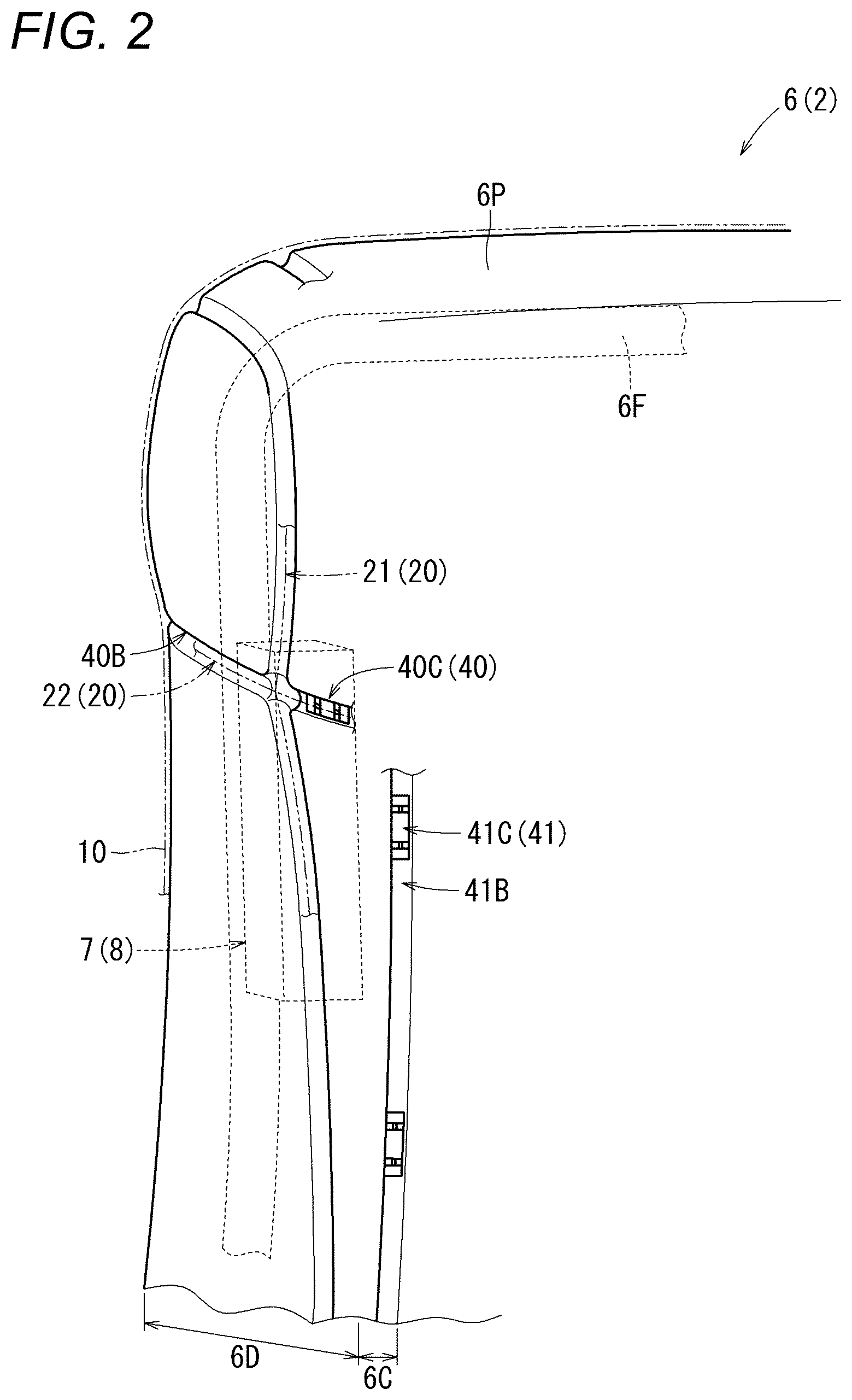 Patent US12479393 Figure 2 – Vehicle seat
