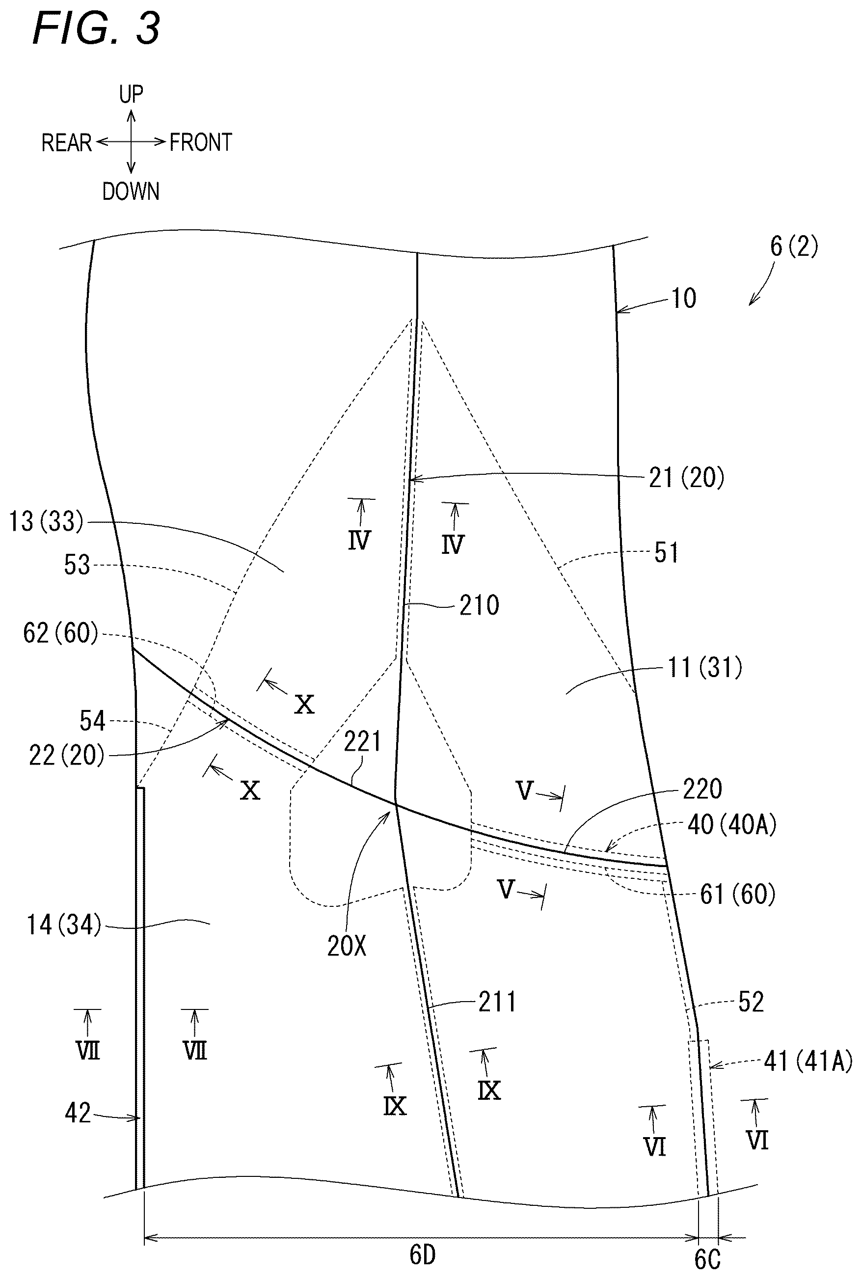 Patent US12479393 Figure 3 – Vehicle seat