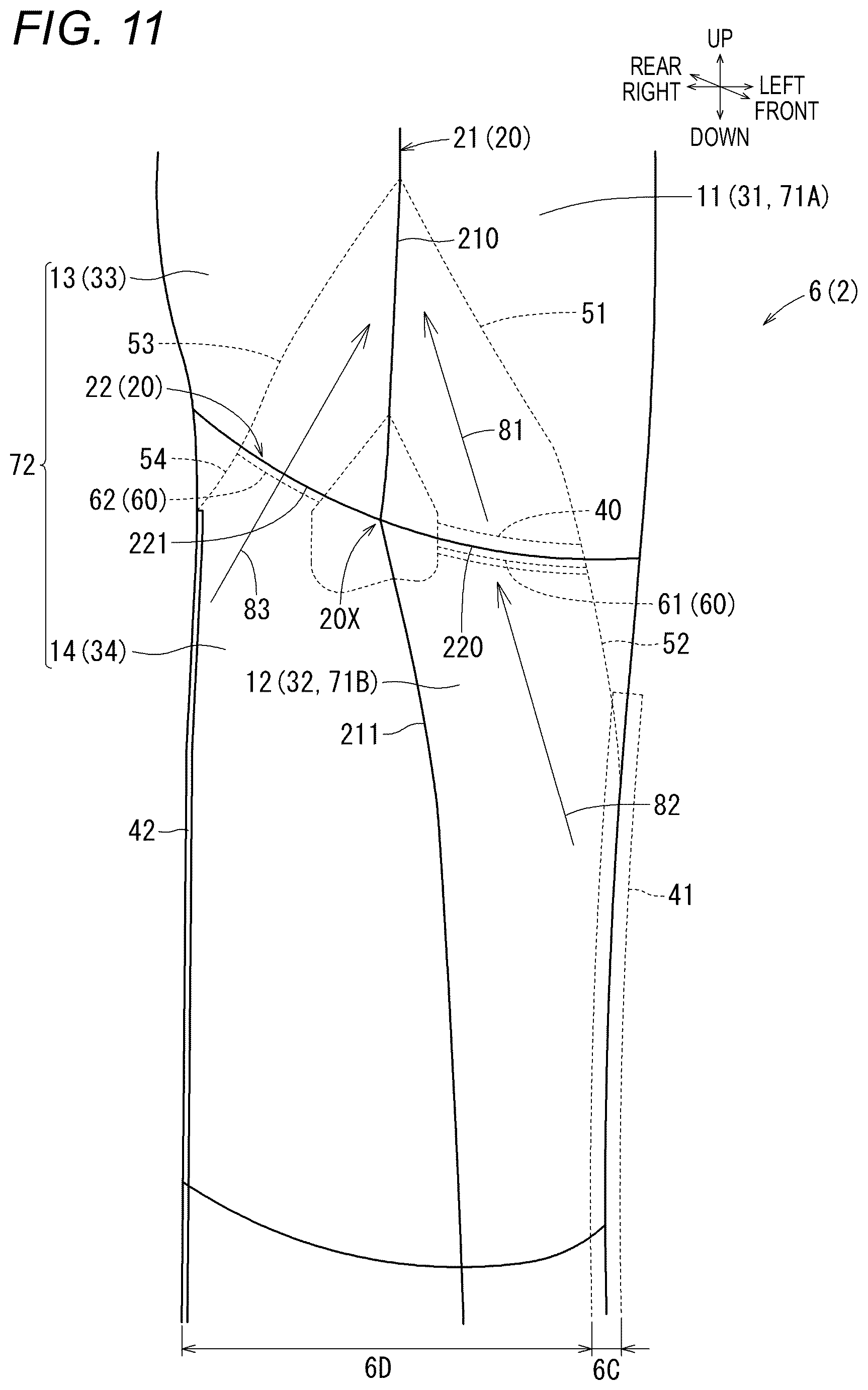 Patent US12479393 Figure 8 – Vehicle seat