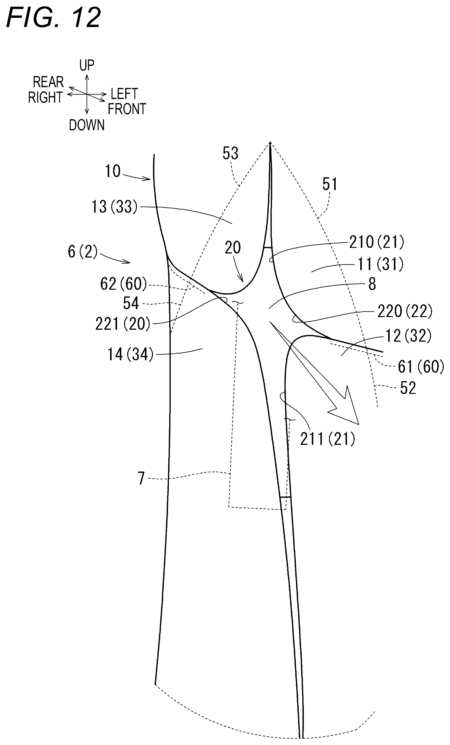 Patent US12479393 Figure 9 – Vehicle seat