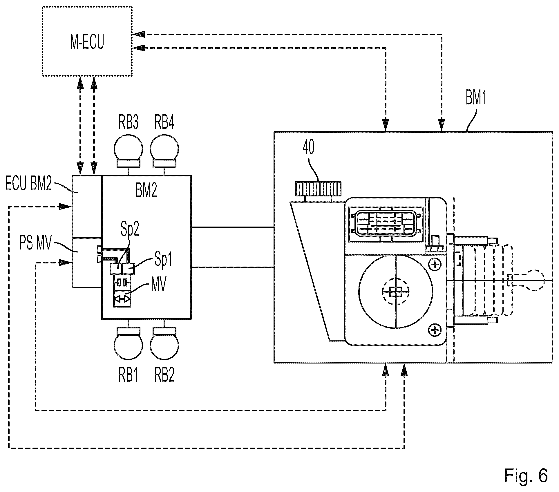 Patent US12479404 Figure 6 – Driving dynamics system, electric vehicle with central control