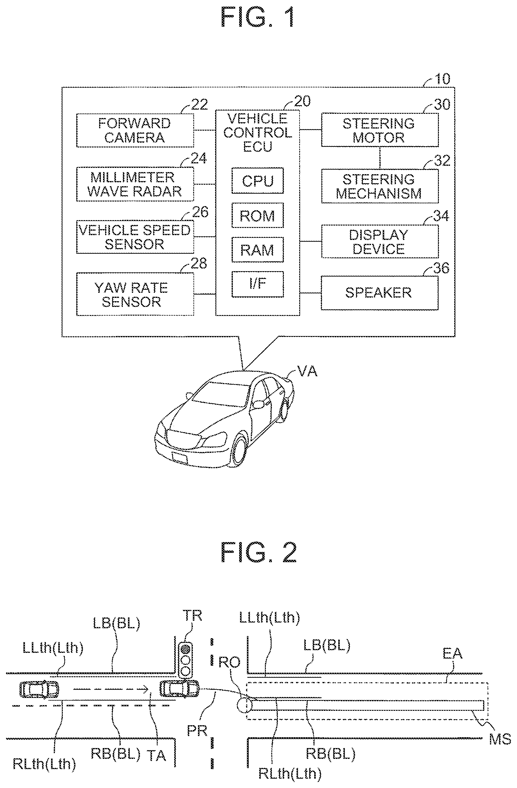 Patent US12479428 Figure 1 – Vehicle control device