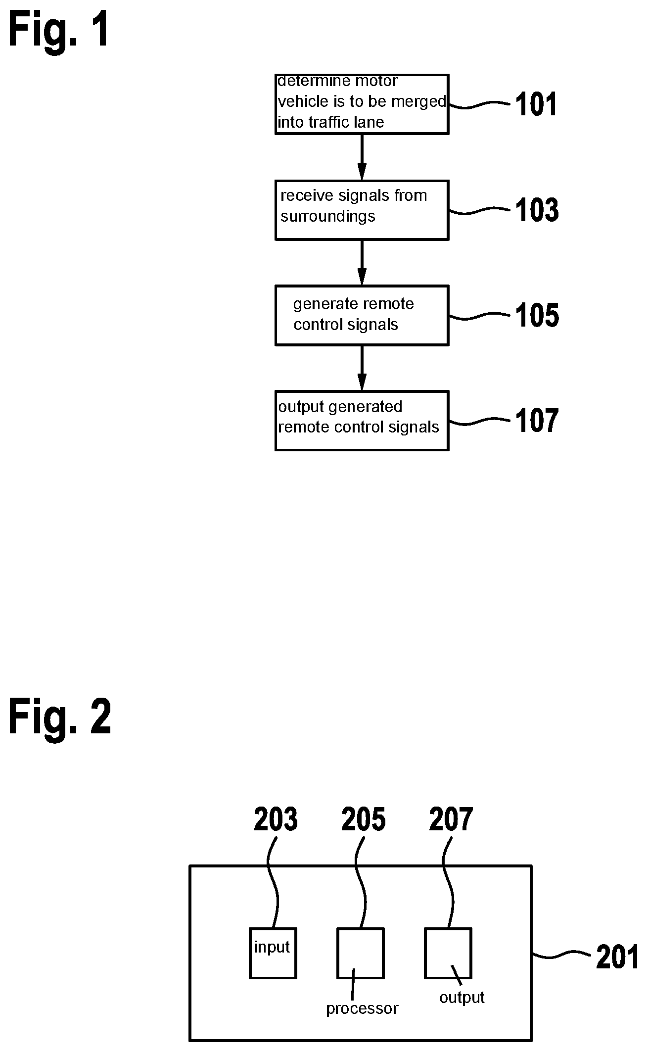 Patent US12479436 Figure 1 – Method for the at least assisted merging of a motor vehicle into a traffic lane