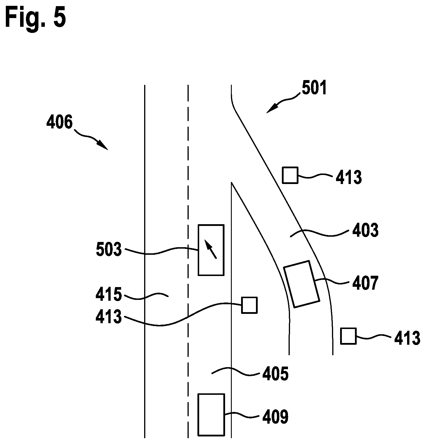Patent US12479436 Figure 3 – Method for the at least assisted merging of a motor vehicle into a traffic lane