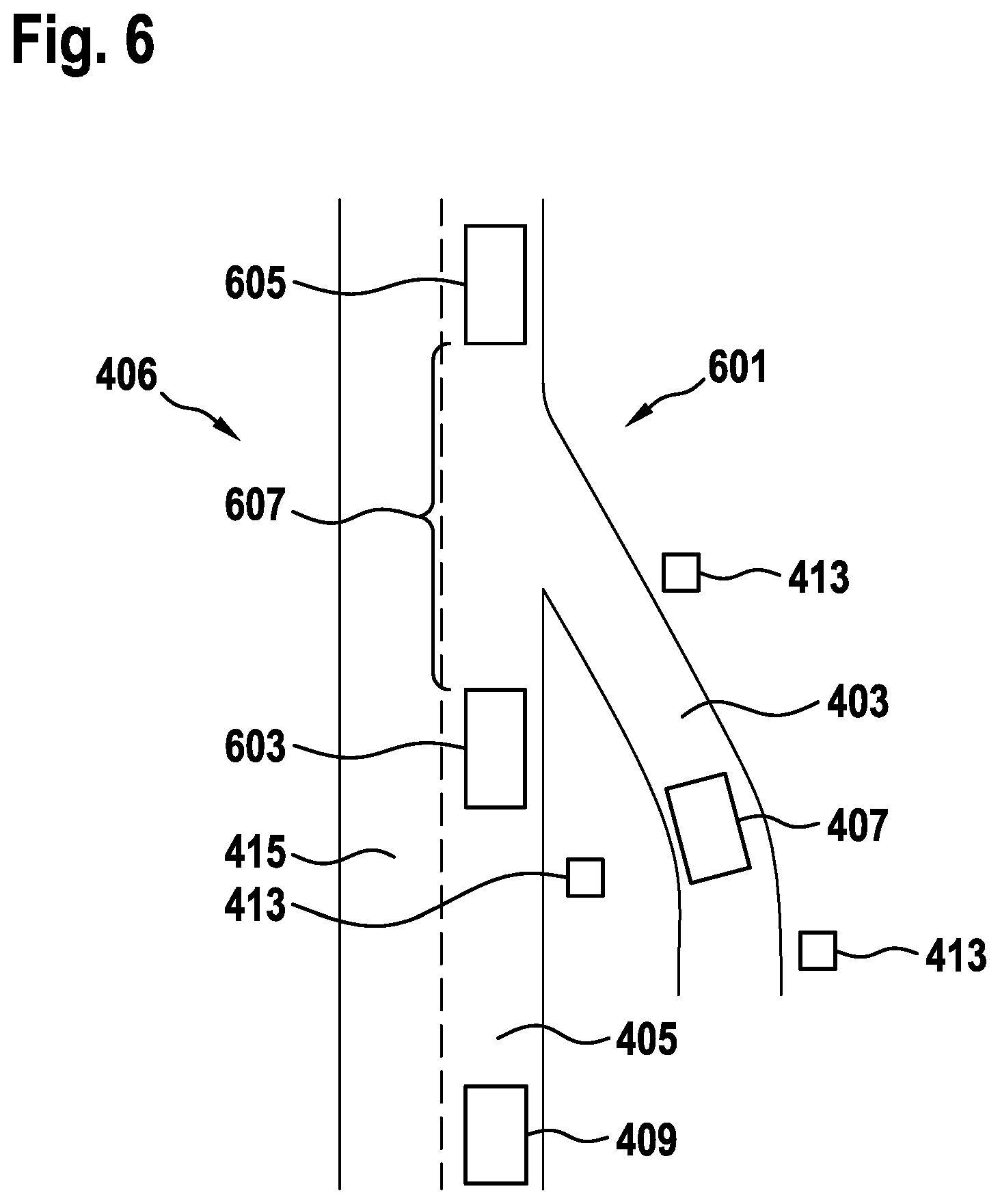 Patent US12479436 Figure 4 – Method for the at least assisted merging of a motor vehicle into a traffic lane