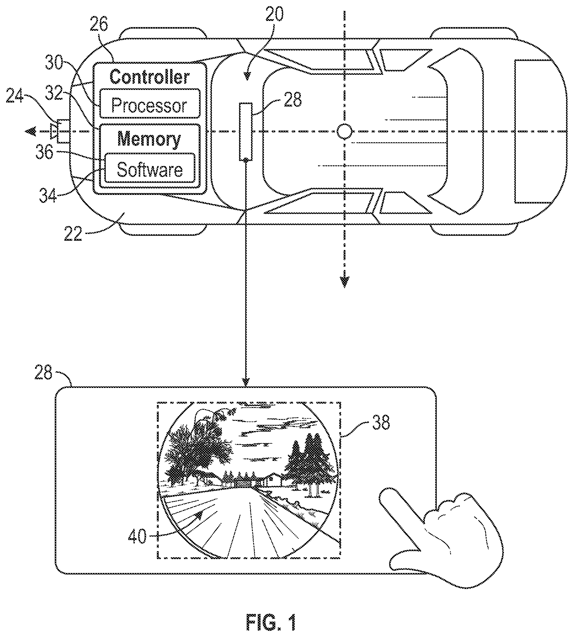 Patent US12479452 Figure 1 – User-assisted drive-able area detection