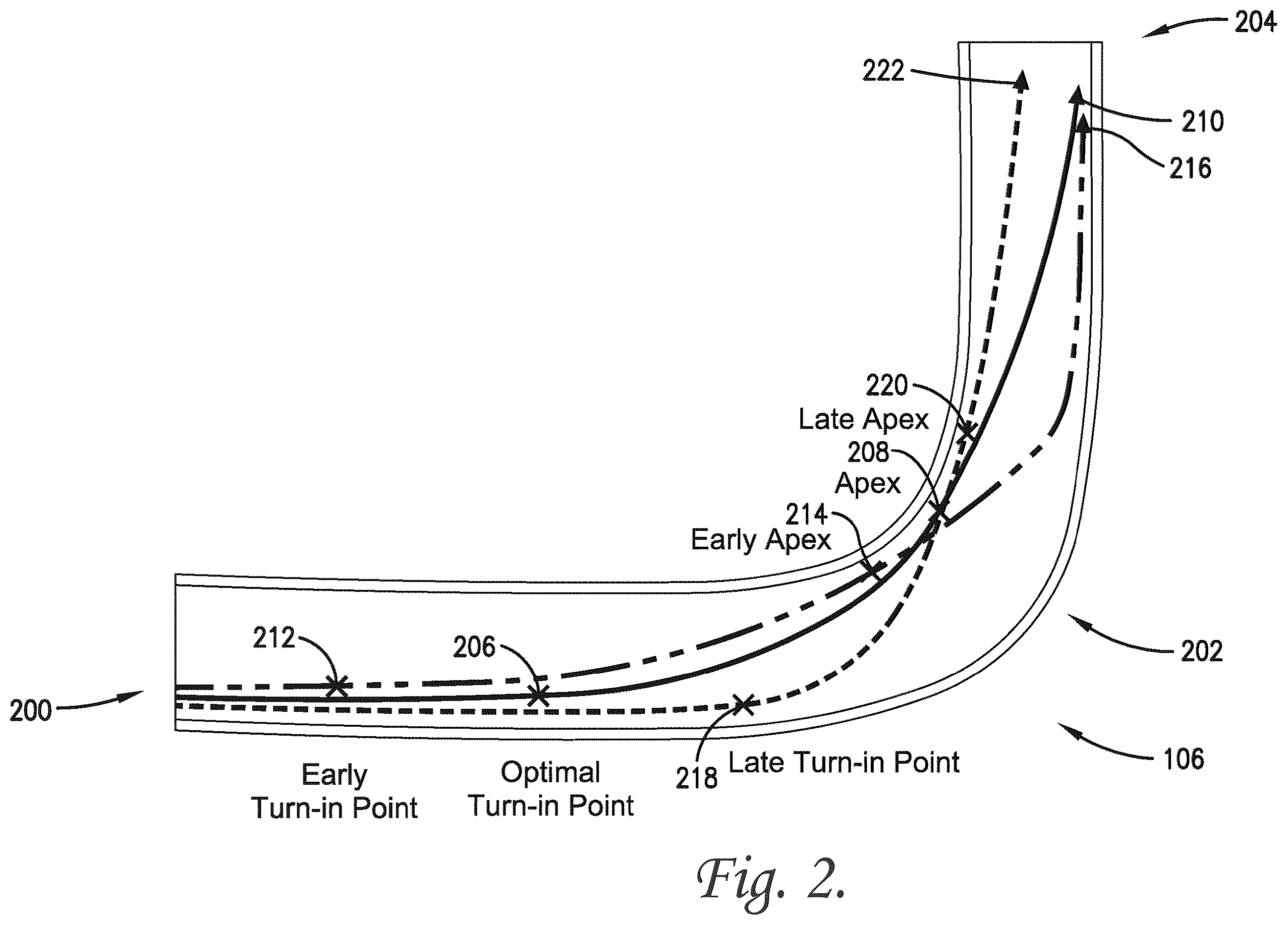 Patent US12479455 Figure 2 – Racing coach device with tire temperature sensor