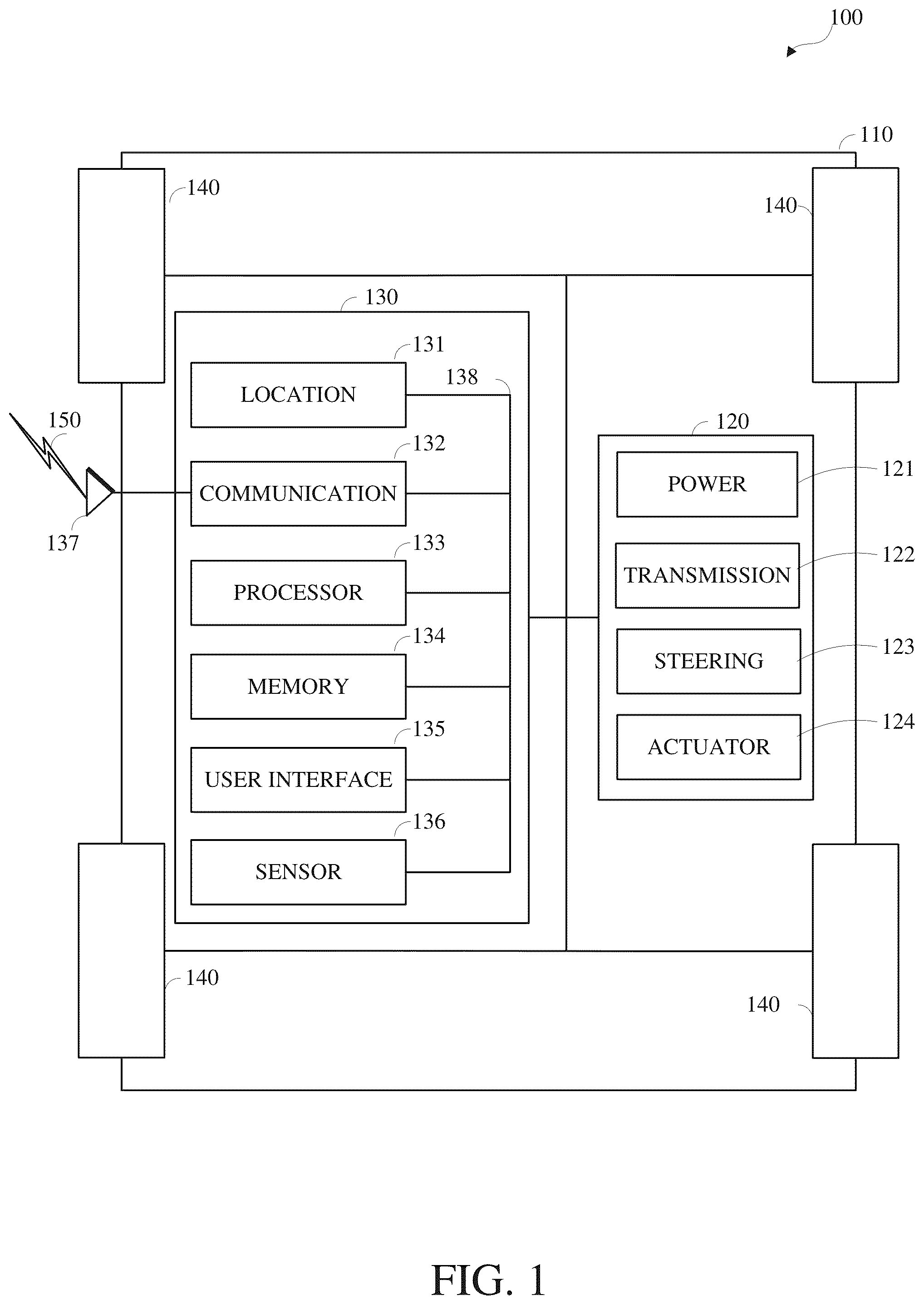 Patent US12479463 Figure 1 – Data determining interface for vehicle decision-making