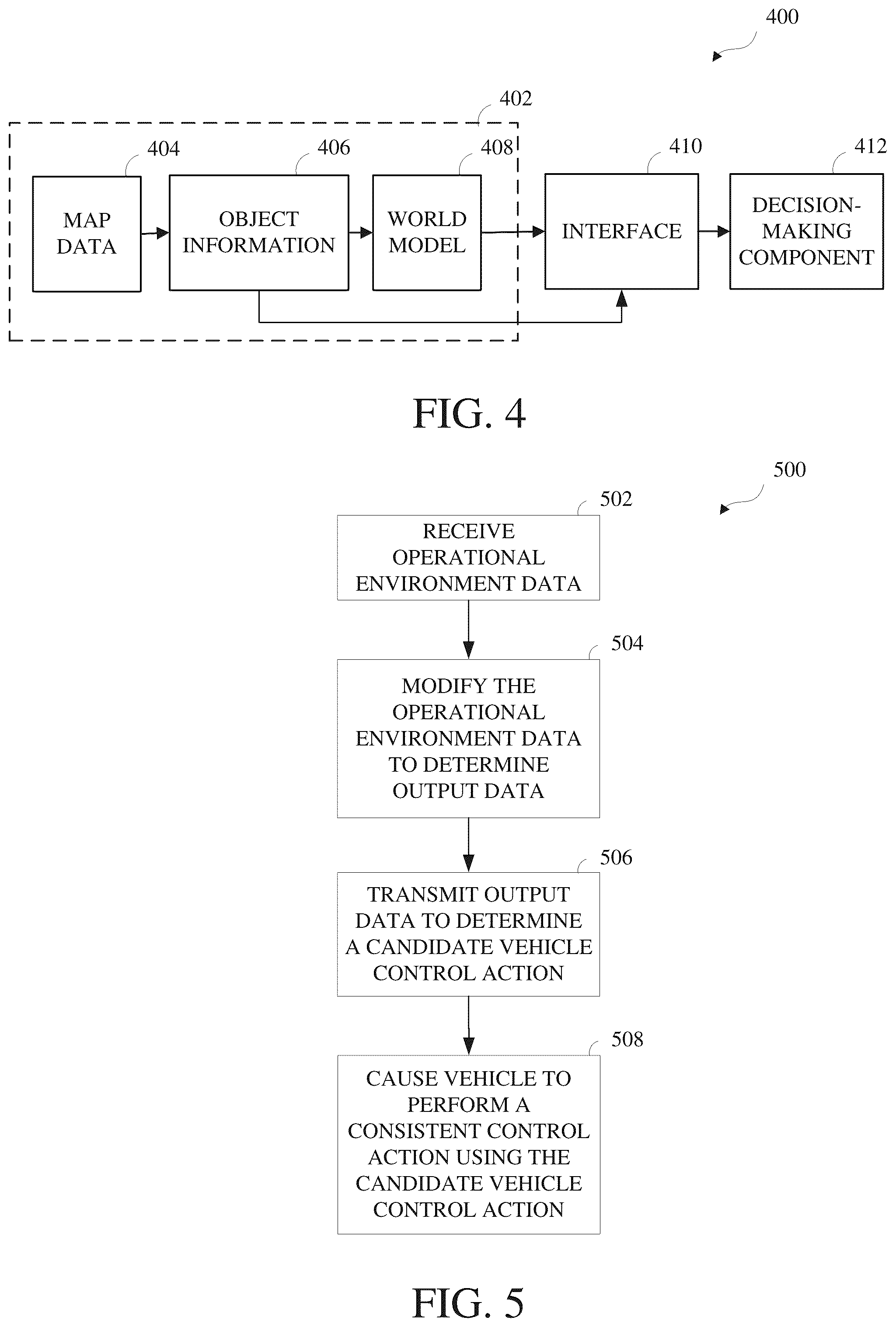 Patent US12479463 Figure 4 – Data determining interface for vehicle decision-making