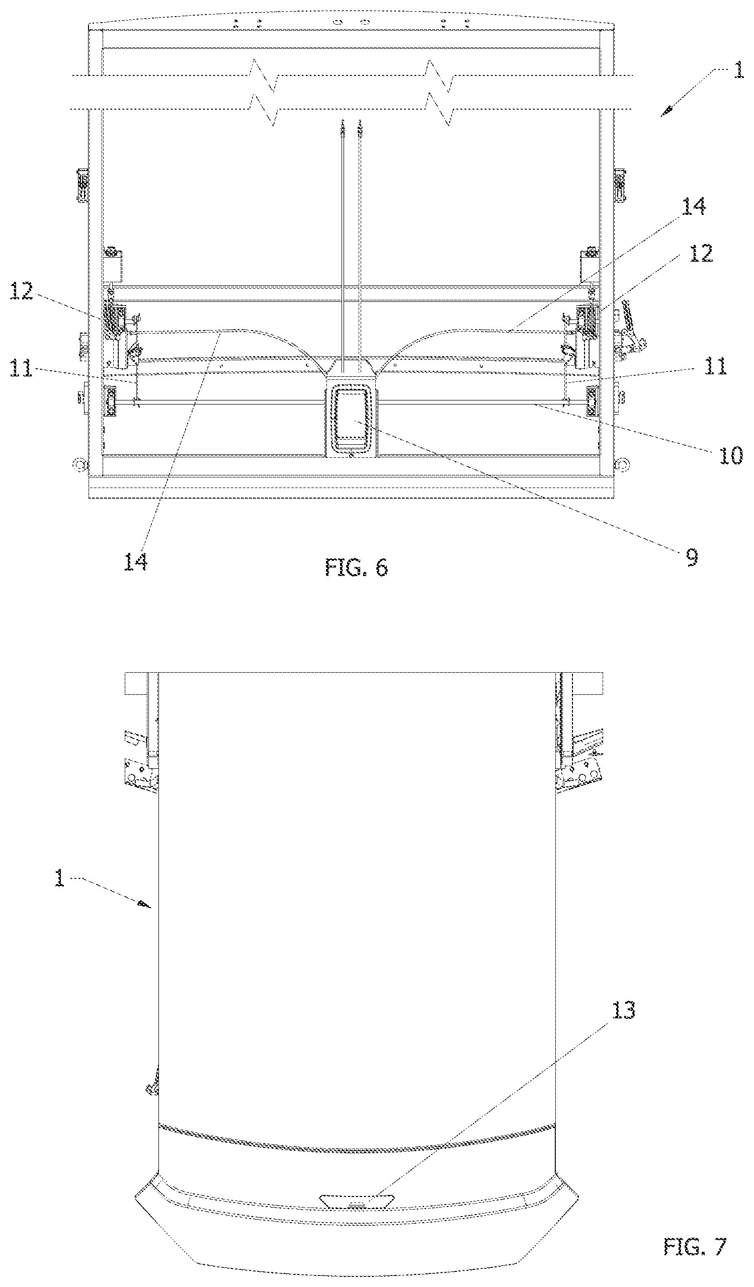 Patent US12479479 Figure 6 – Emergency front door for pneumatically-propelled vehicles on an elevated track