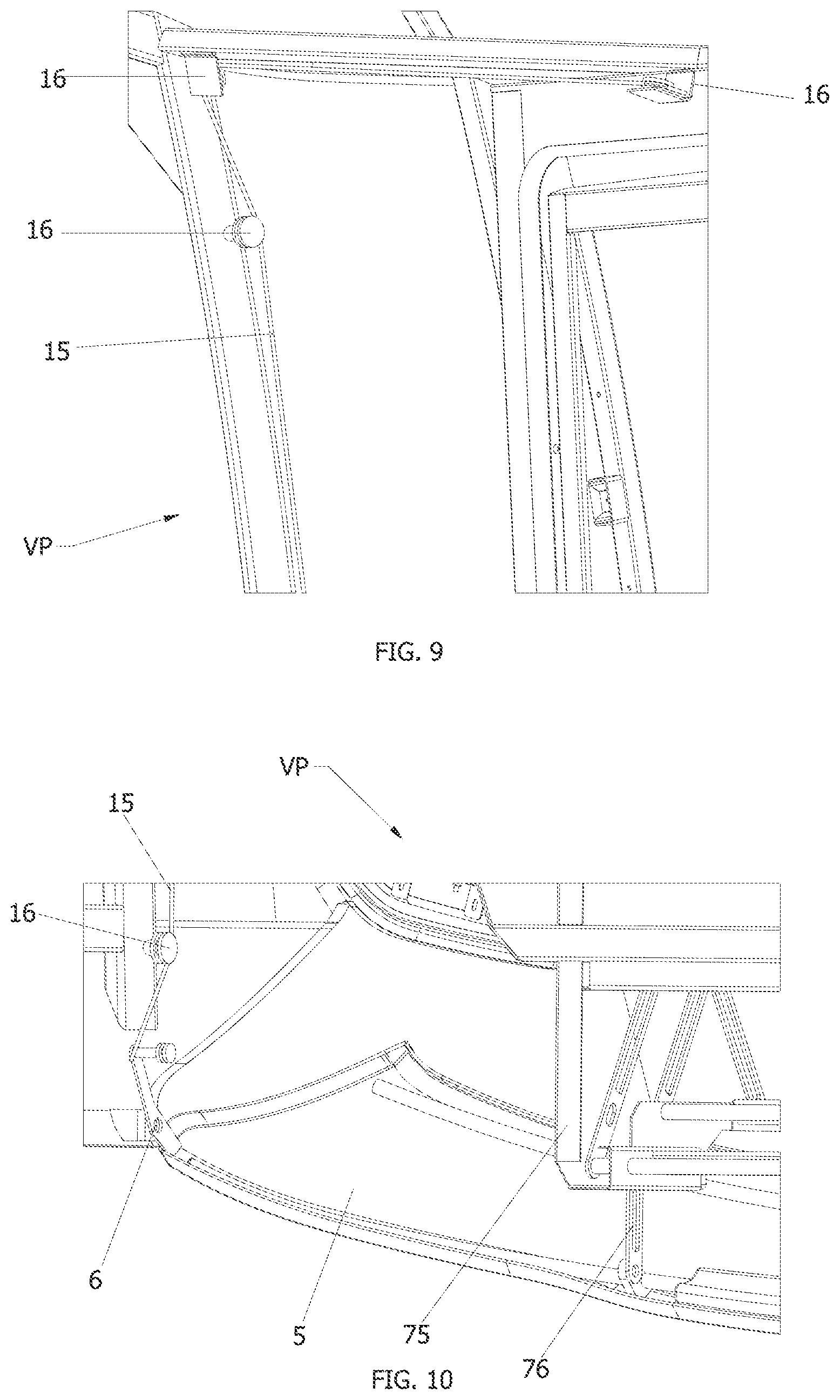 Patent US12479479 Figure 8 – Emergency front door for pneumatically-propelled vehicles on an elevated track