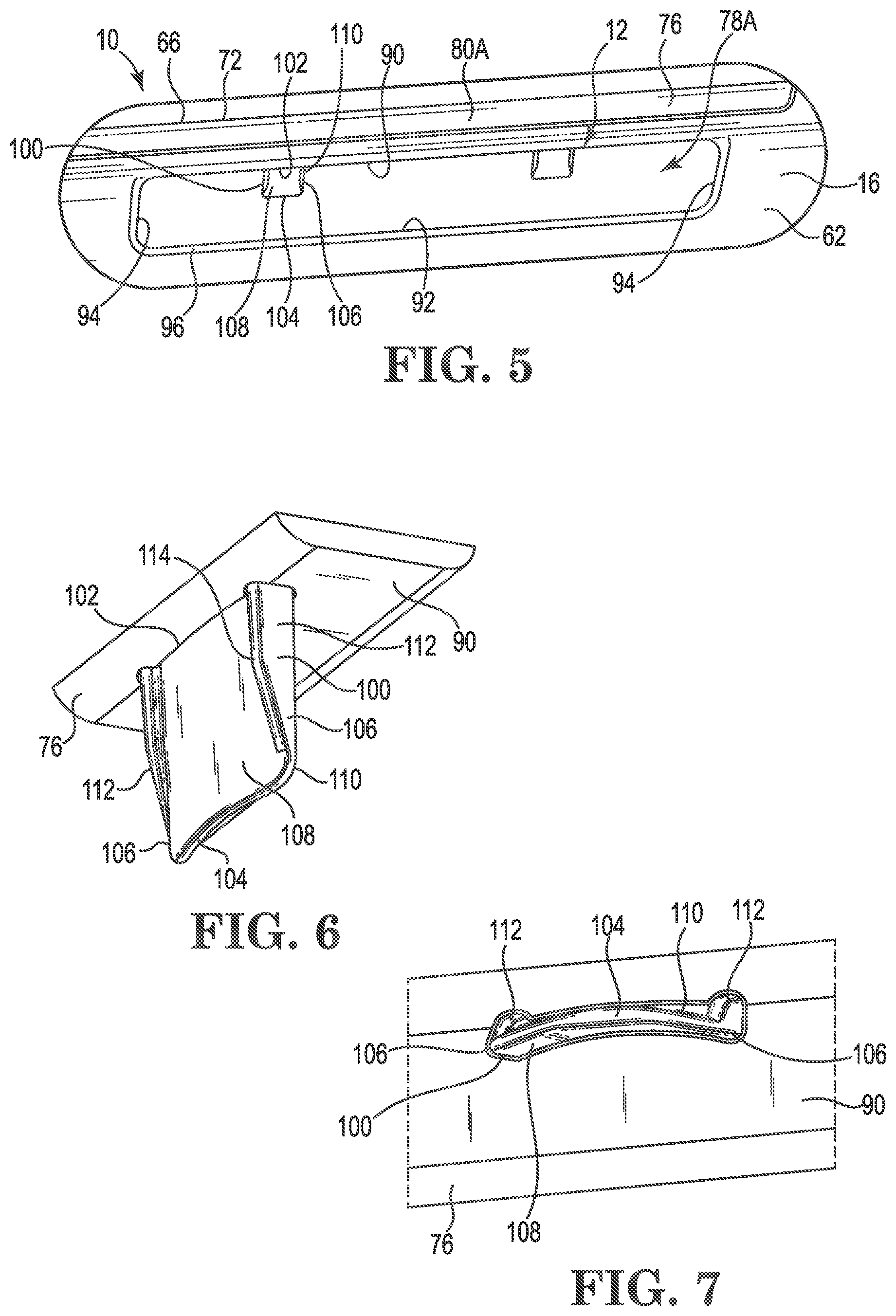 Patent US12479489 Figure 5 – Shopping cart with bag support system