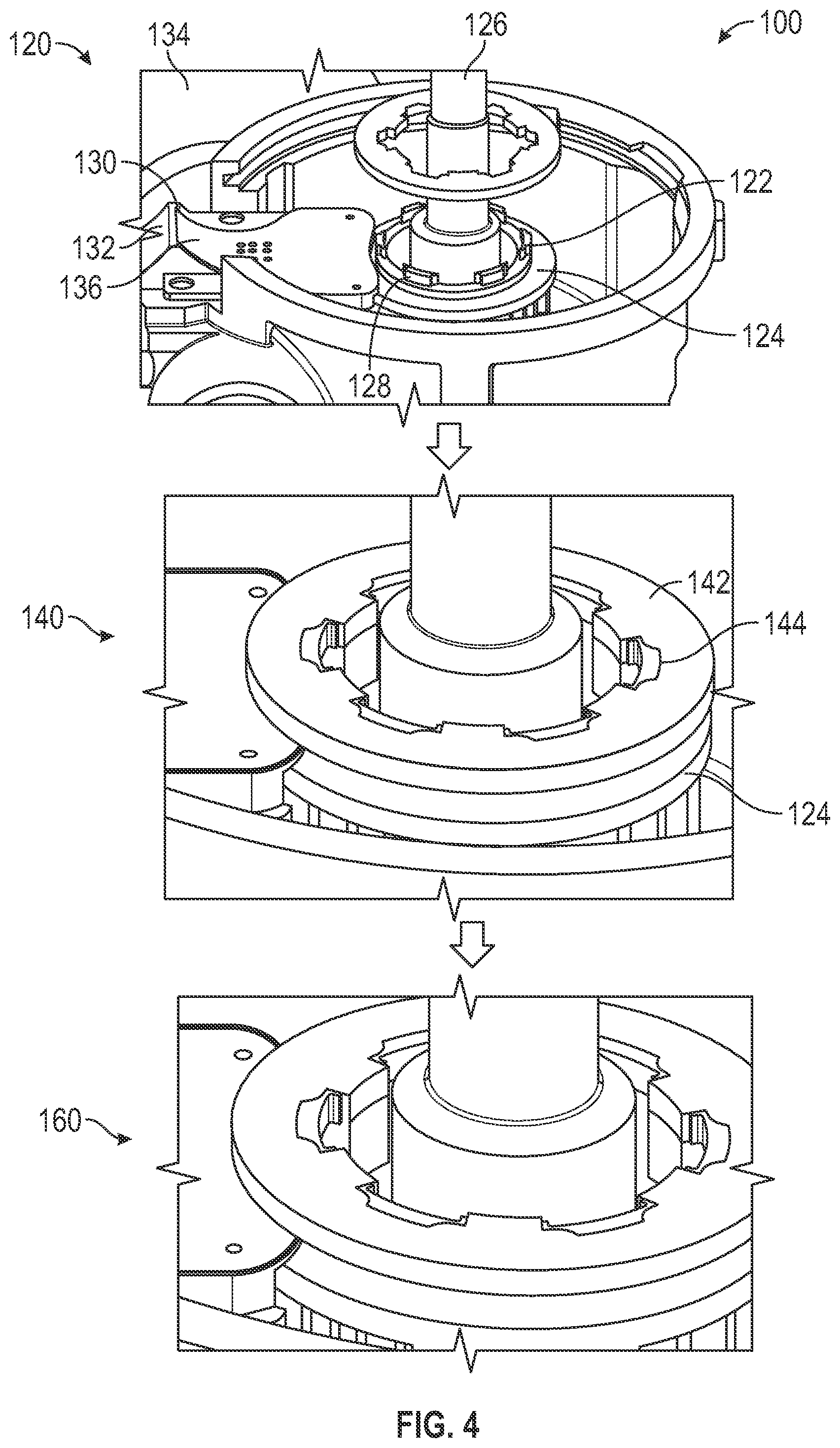 Patent US12479497 Figure 4 – Lower rotor assemblies for torque sensors
