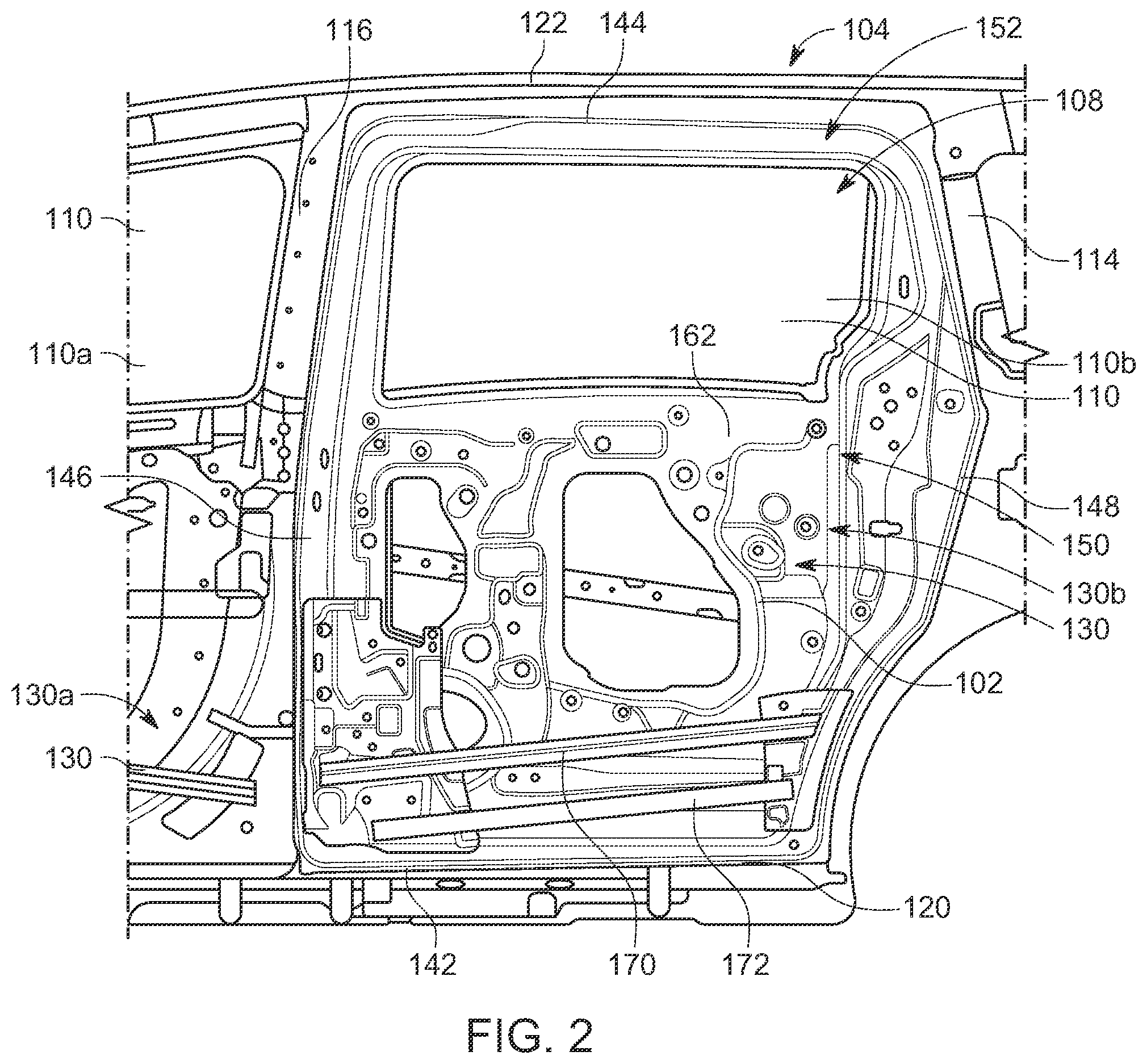 Patent US12479507 Figure 2 – Side structure for a vehicle