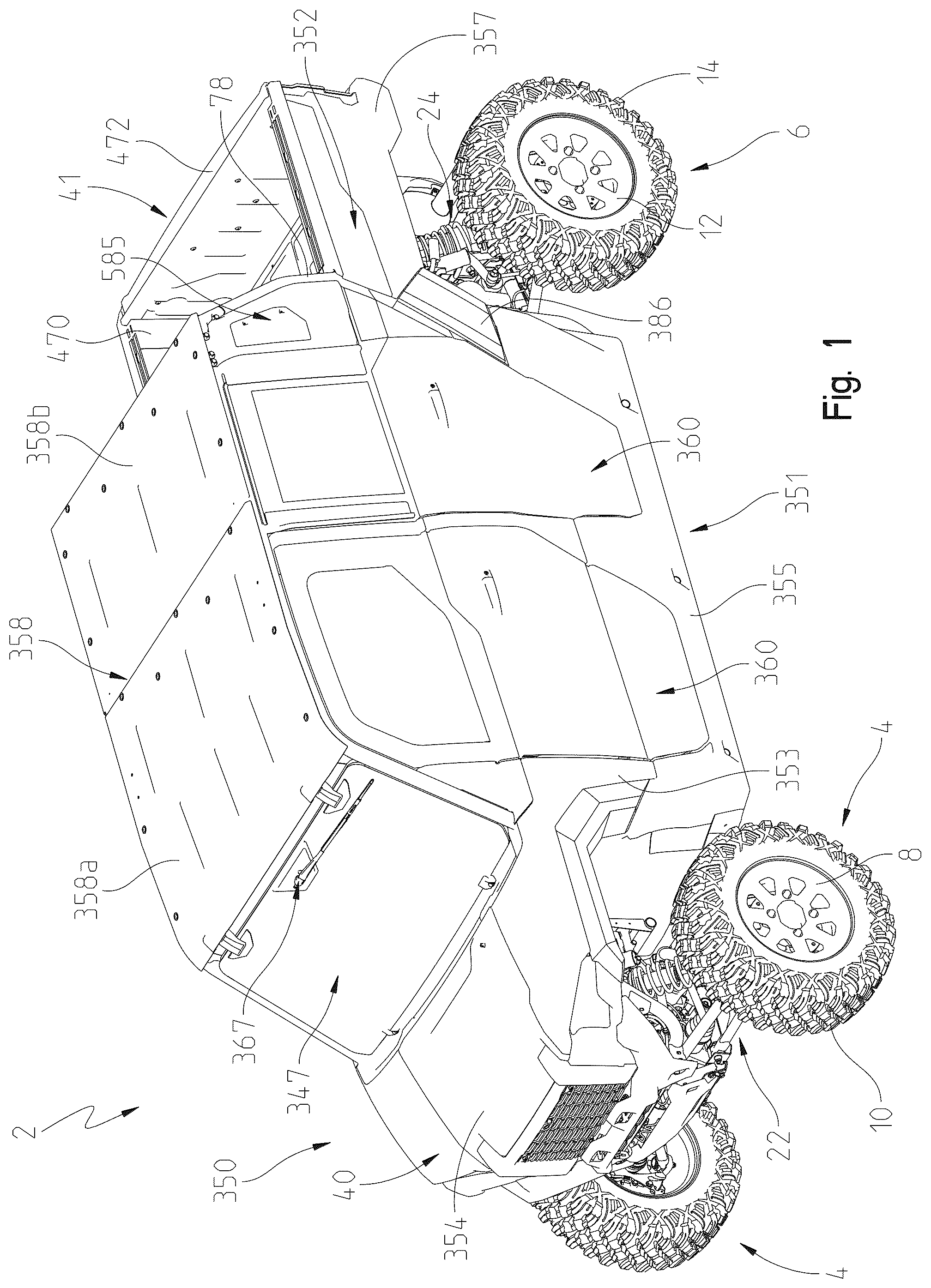 Patent US12479508 Figure 1 – Off-road vehicle